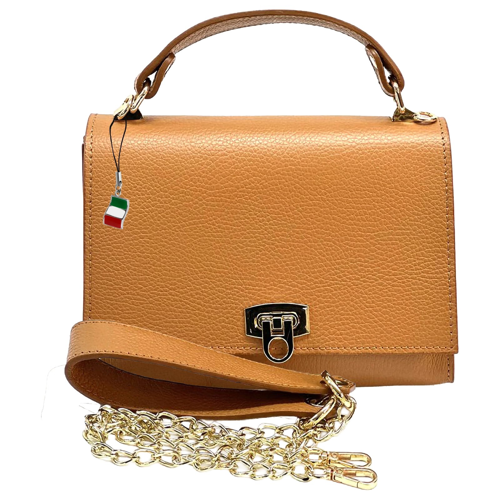 Florence Damen Handtasche Echtleder tan hellbraun OTF854C4