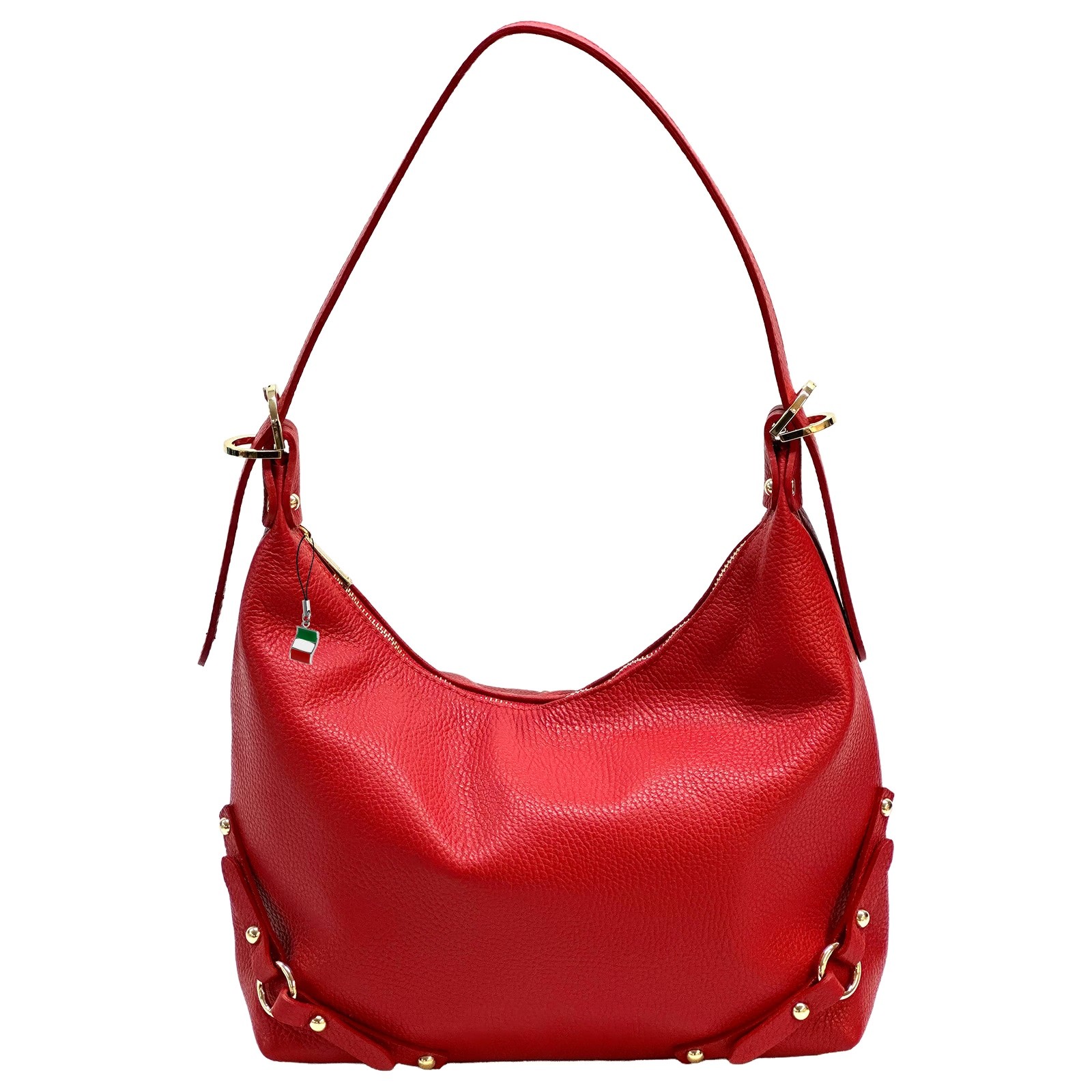 Florence Damen Schultertasche Echtleder Tasche rot OTF858R4
