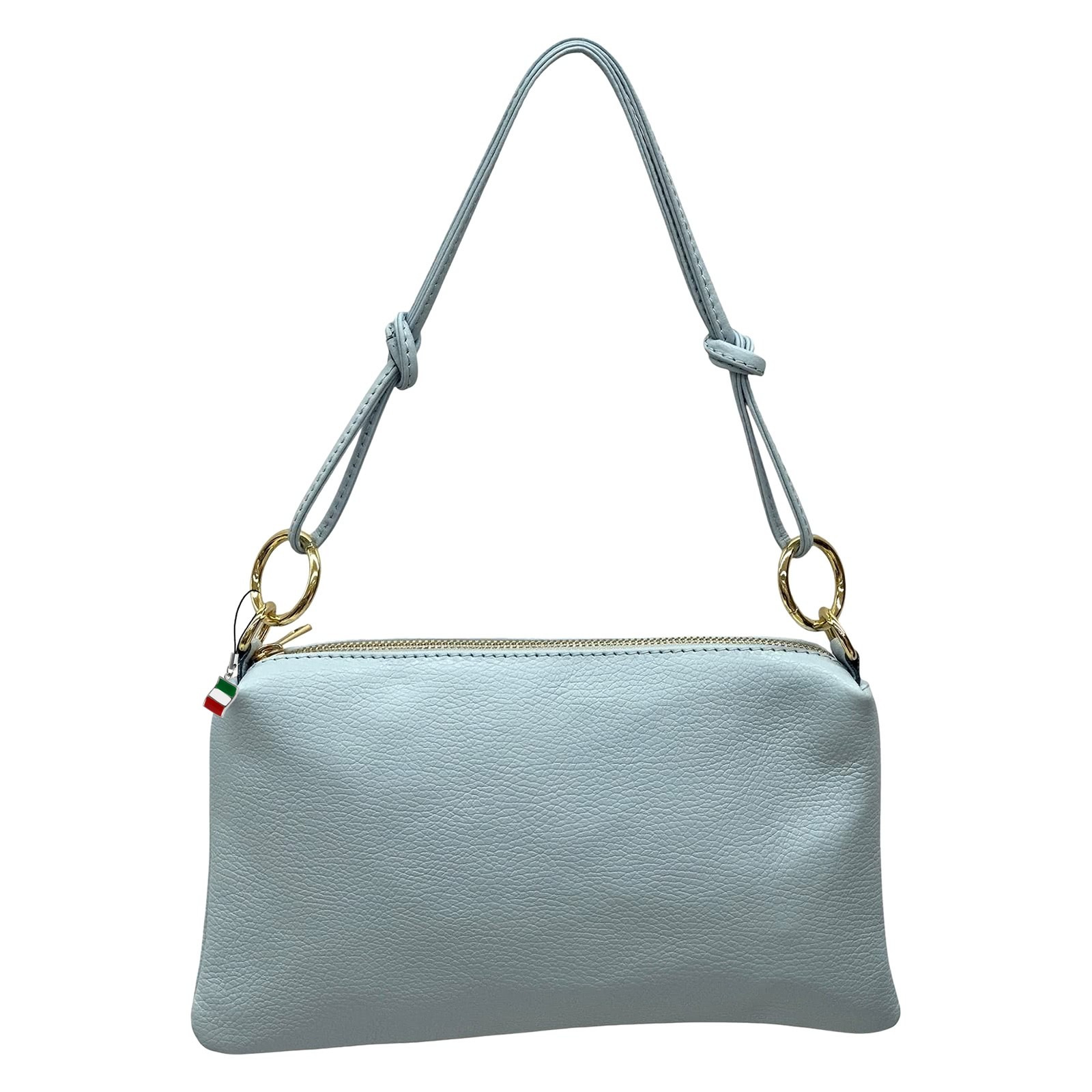Florence Damen Umhängetasche Leder Tasche hellblau OTF861H2