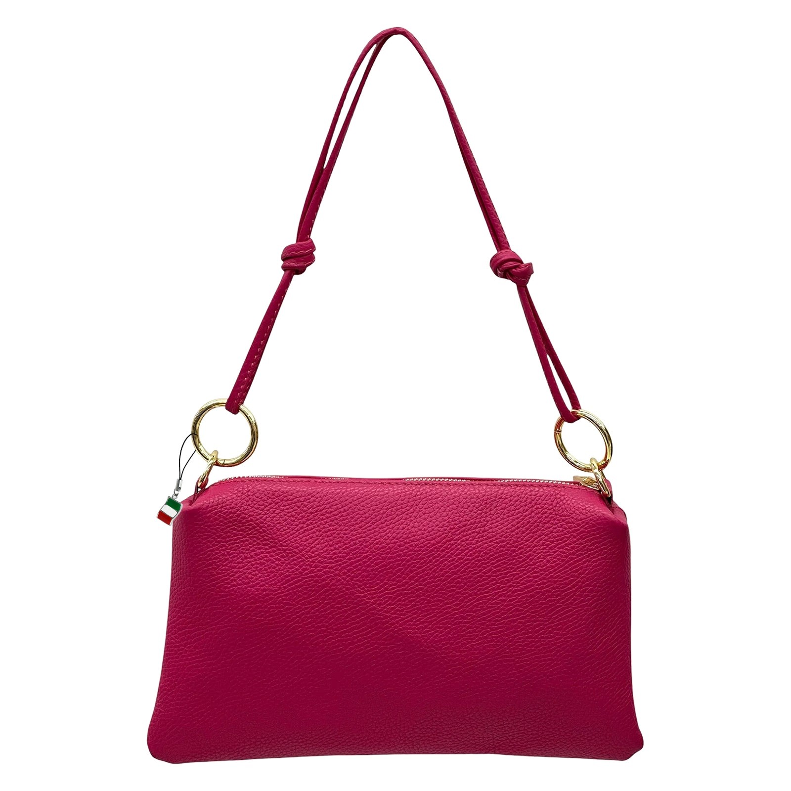 Florence Damen Umhängetasche Leder Tasche fuchsia OTF861P3