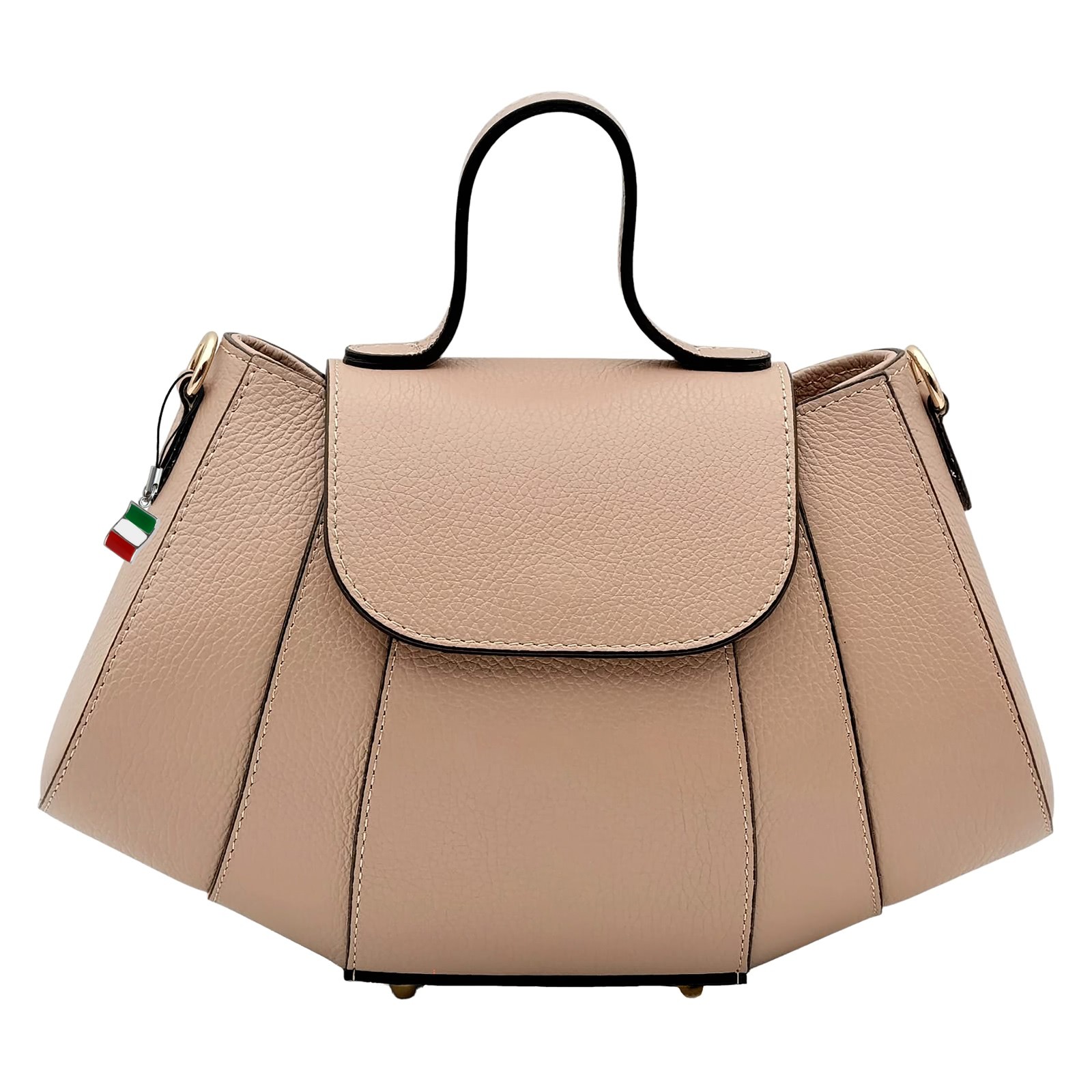 Florence Damen Schultertasche Echtleder Tasche altrosa OTF863A3