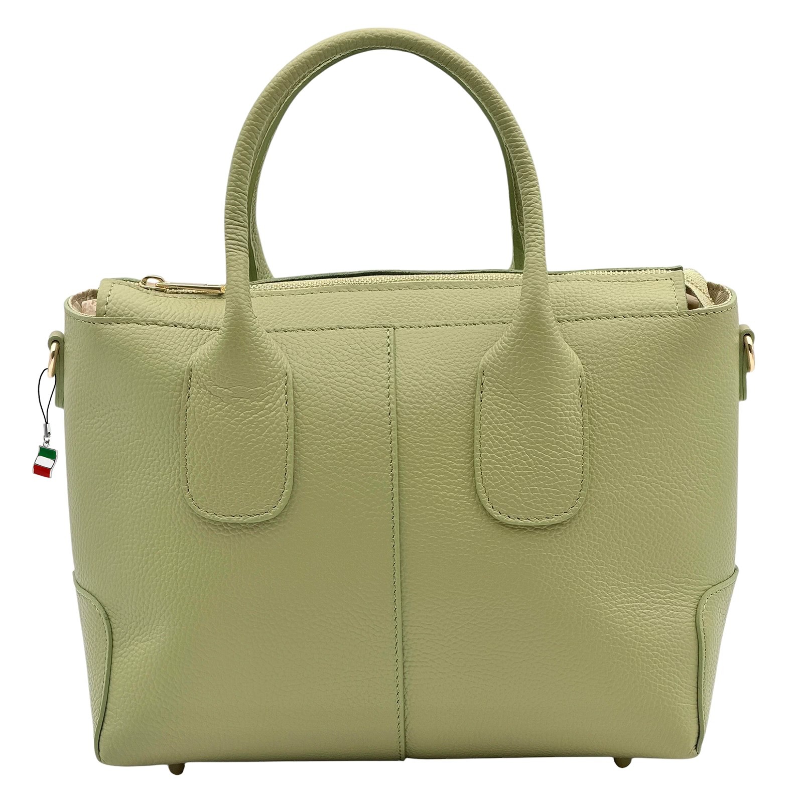 Florence Damen Handtasche Echtleder hellgrün OTF864L4