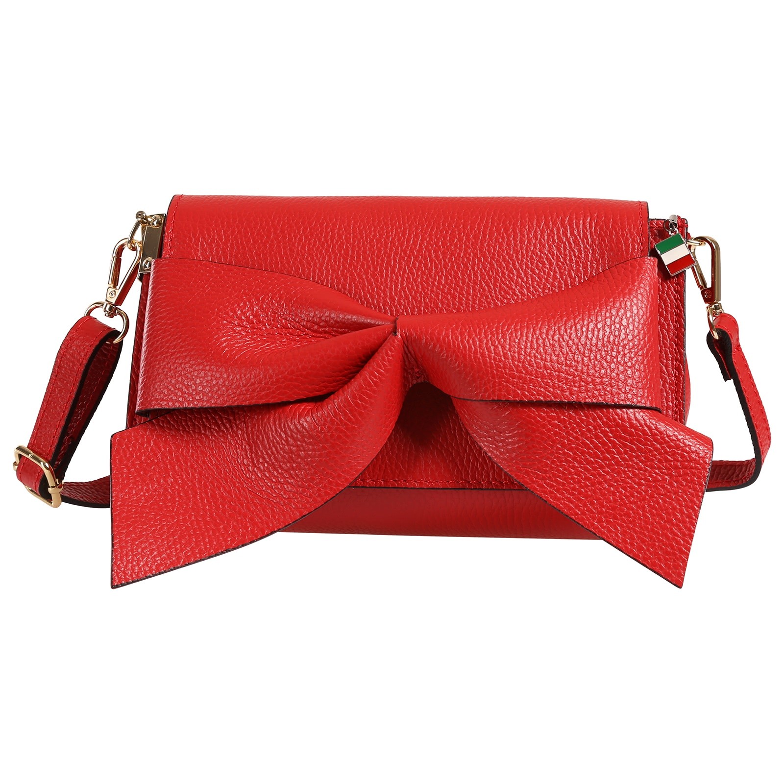 Florence Damen Umhängetasche Schleife Leder rot OTF873R4