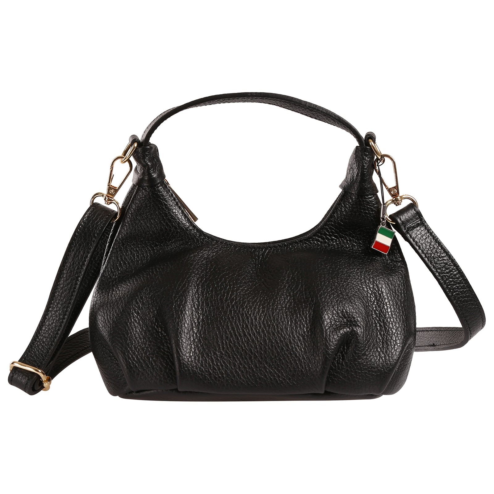 Florence Damen Handtasche Leder Tasche schwarz OTF874S1