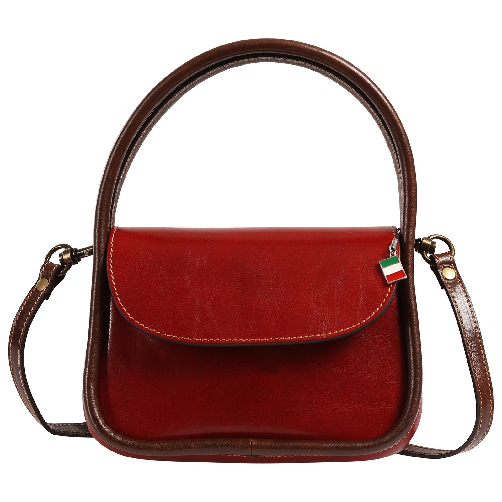 Florence Damen Handtasche Leder Tasche mini bordeaux OTF877D5