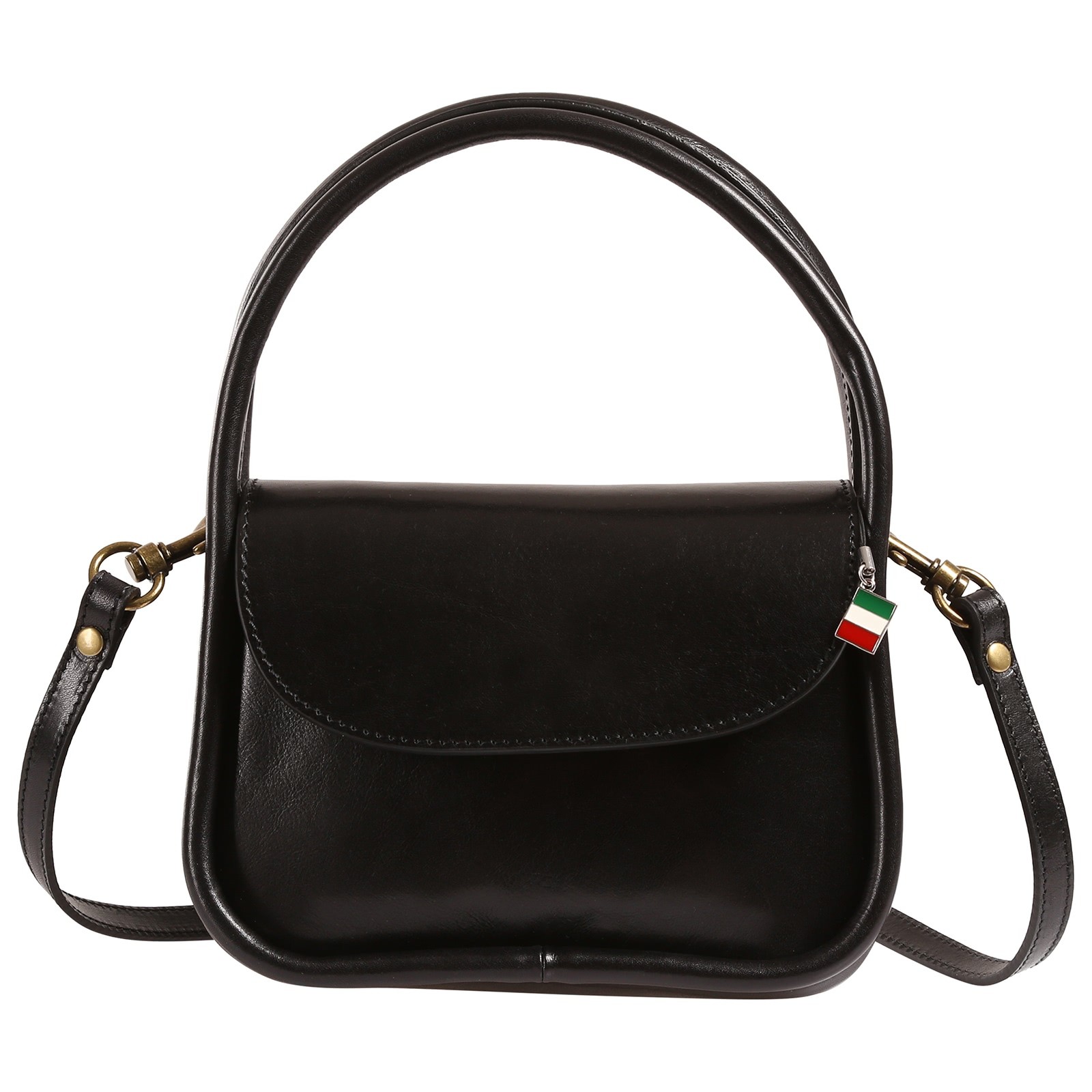 Florence Damen Handtasche Leder Tasche mini schwarz OTF877S1