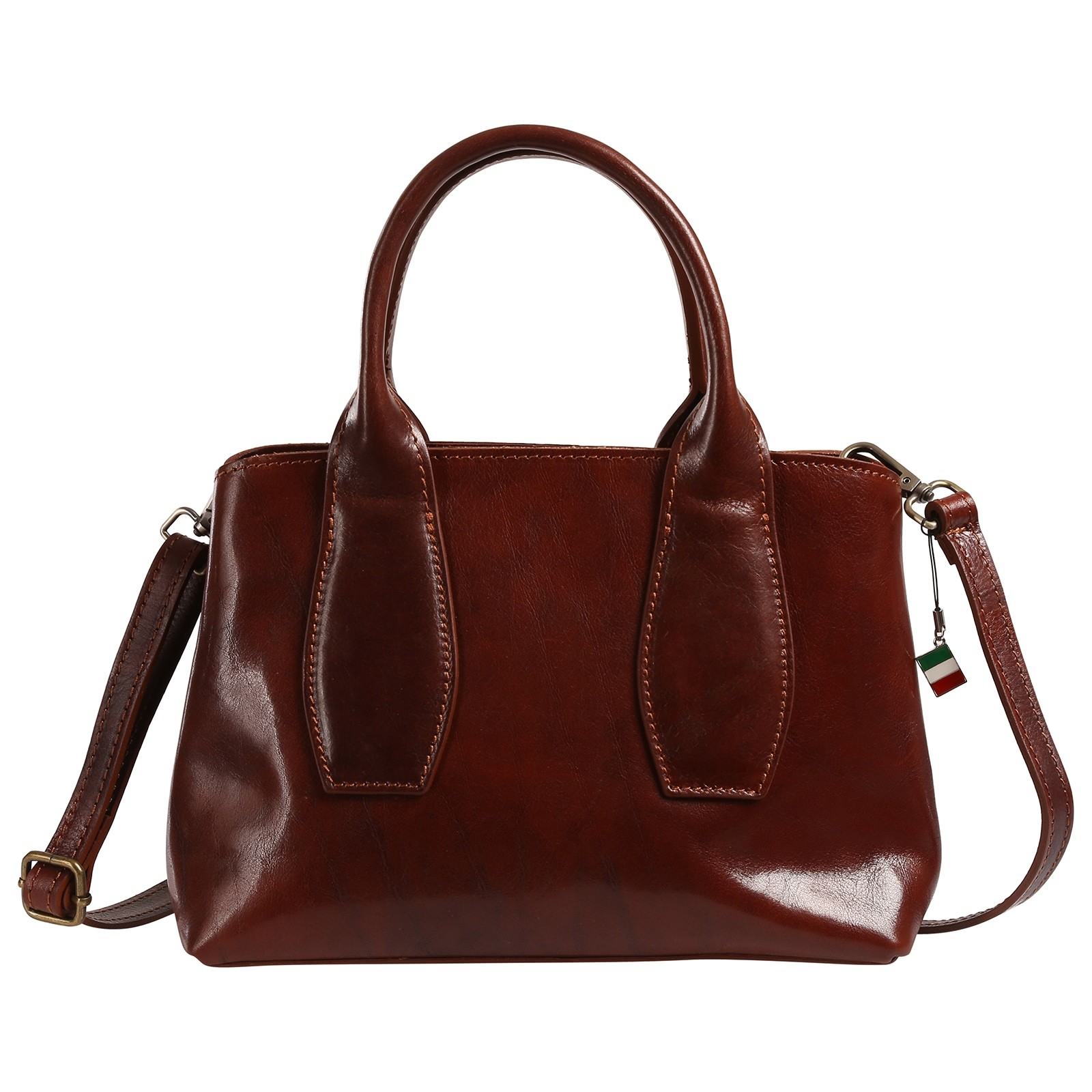 Florence Damen Handtasche Leder Tasche braun OTF883N5