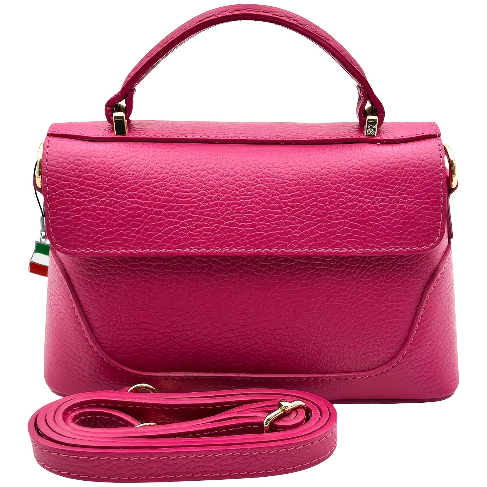 Florence Damen Handtasche mini Leder Tasche fuchsia OTF898P4