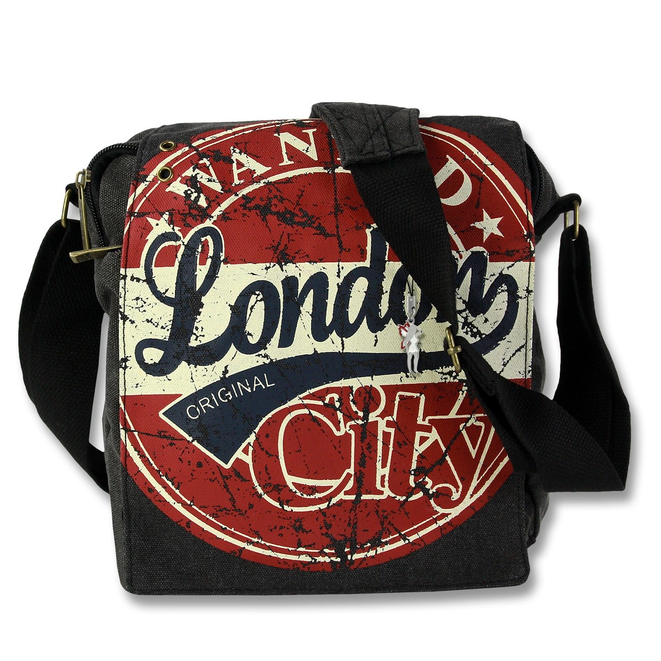 Umhängetasche schwarz LONDON Crossbody Schultertasche Robin Ruth OTG202H