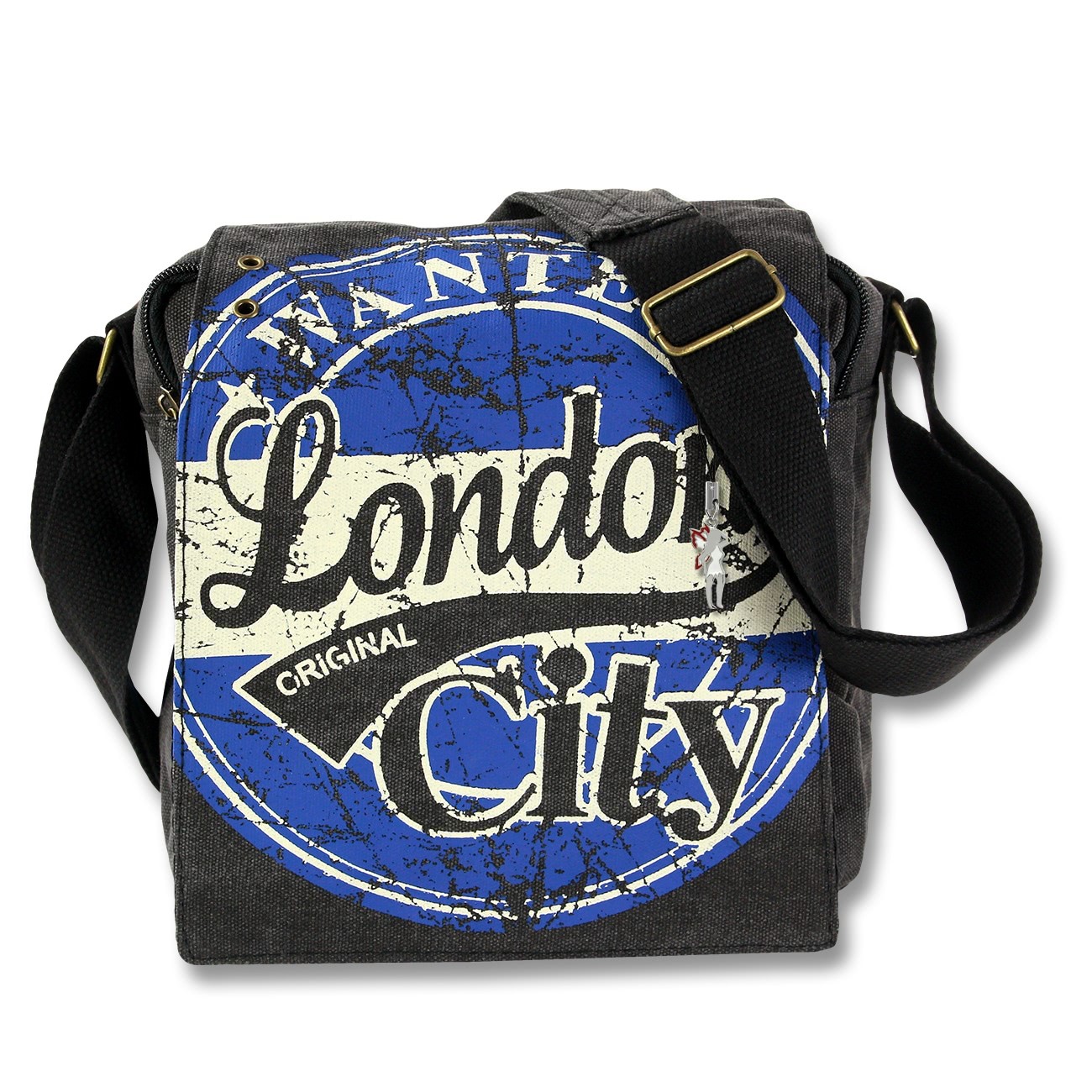 Umhängetasche schwarz Schultertasche Crossbody London Robin Ruth OTG202J