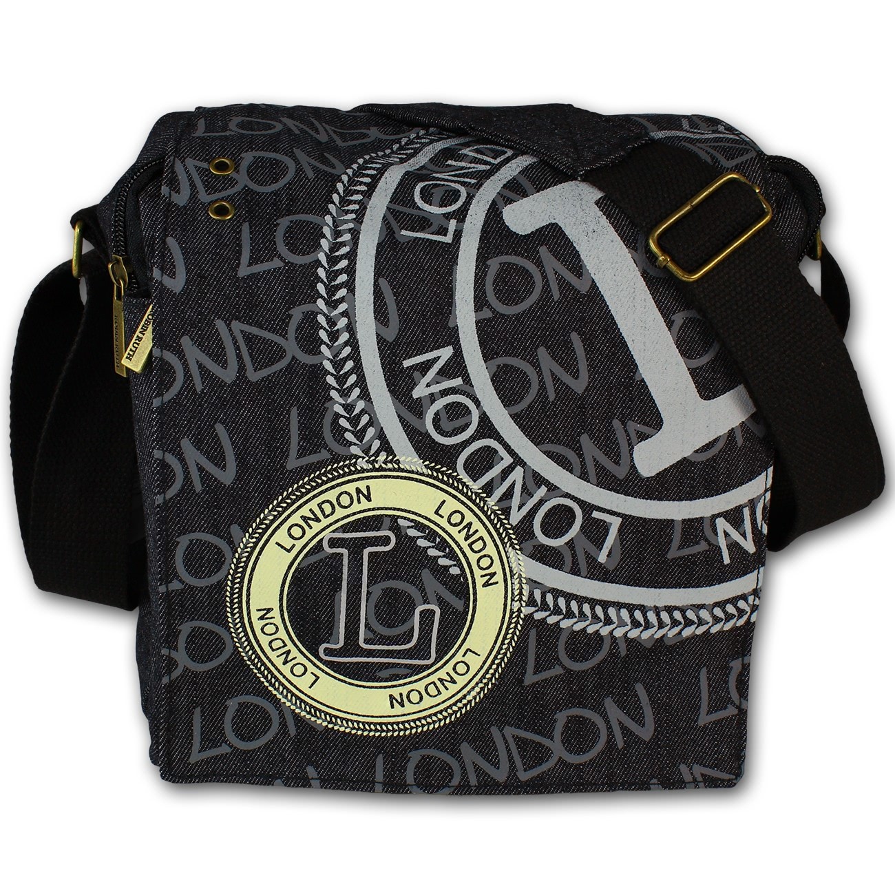 Canvas schwarz Crossover Messenger LONDON Robin Ruth OTG202W