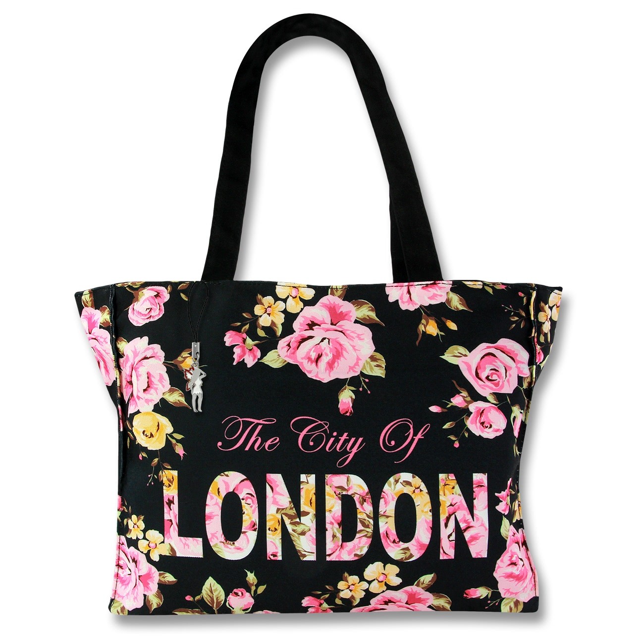 Henkeltasche Canvas schwarz Shopper Damen Robin Ruth OTG205S