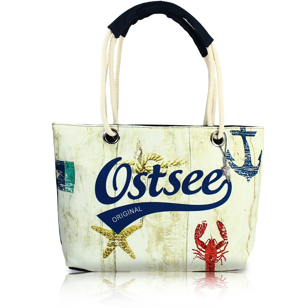 Robin Ruth Ostsee mehrfarbige Strandtasche maritimes Design Tasche OTG2100F