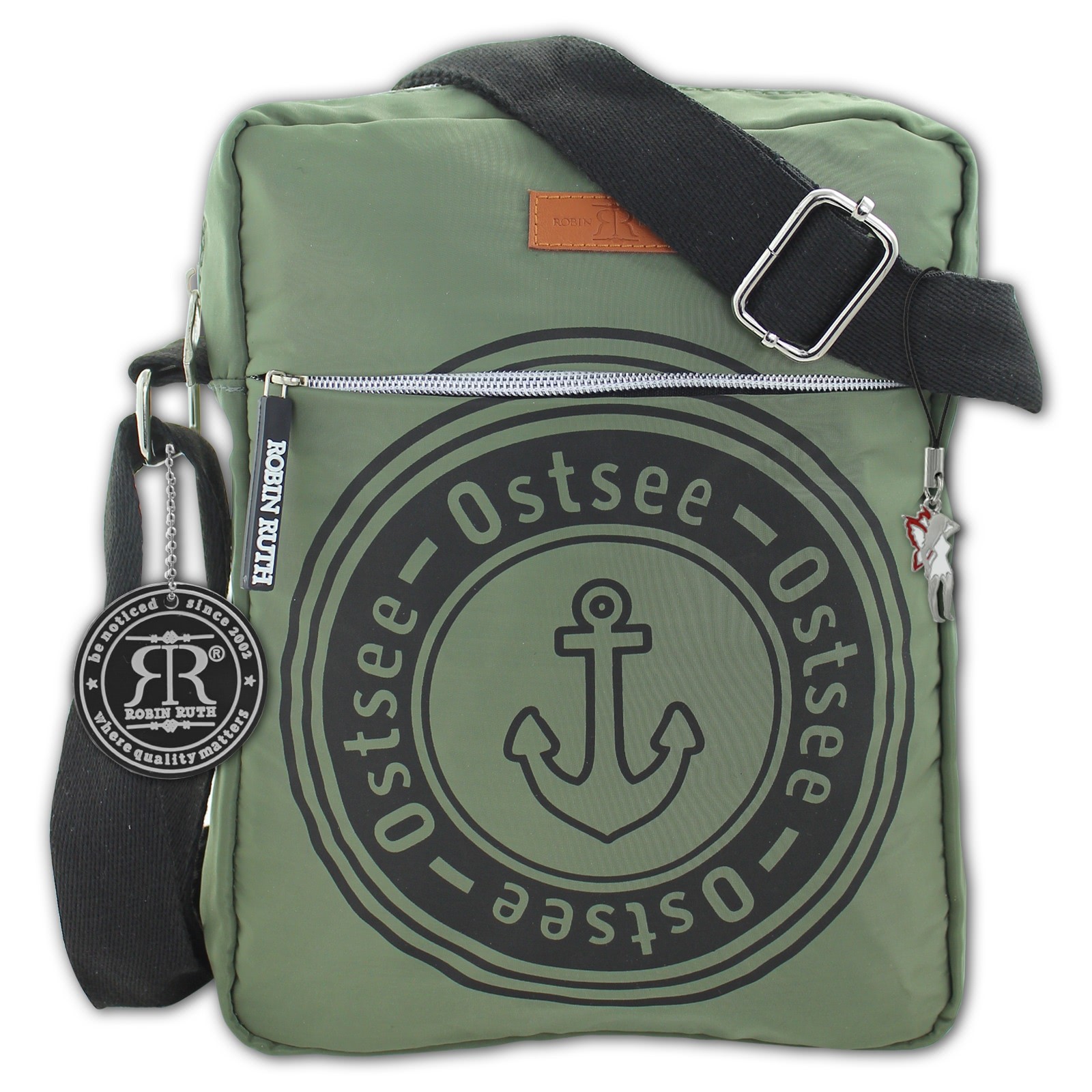 Robin Ruth Ostsee Umhängetasche Handtasche schwarz weiß ...