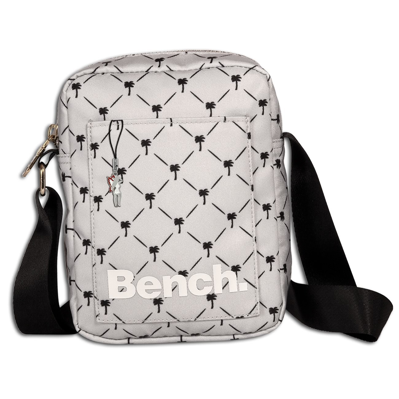 Bench Mini Umhängetasche Nylon Schultertasche Cross Body grau OTI304N