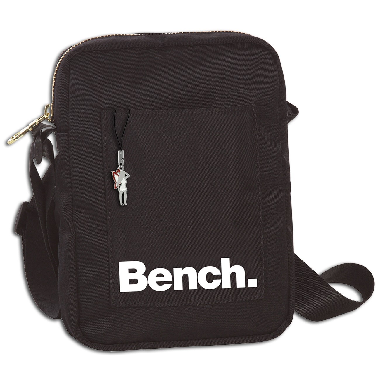 Bench Mini Umhängetasche Nylon Schultertasche Cross Body schwarz OTI304S