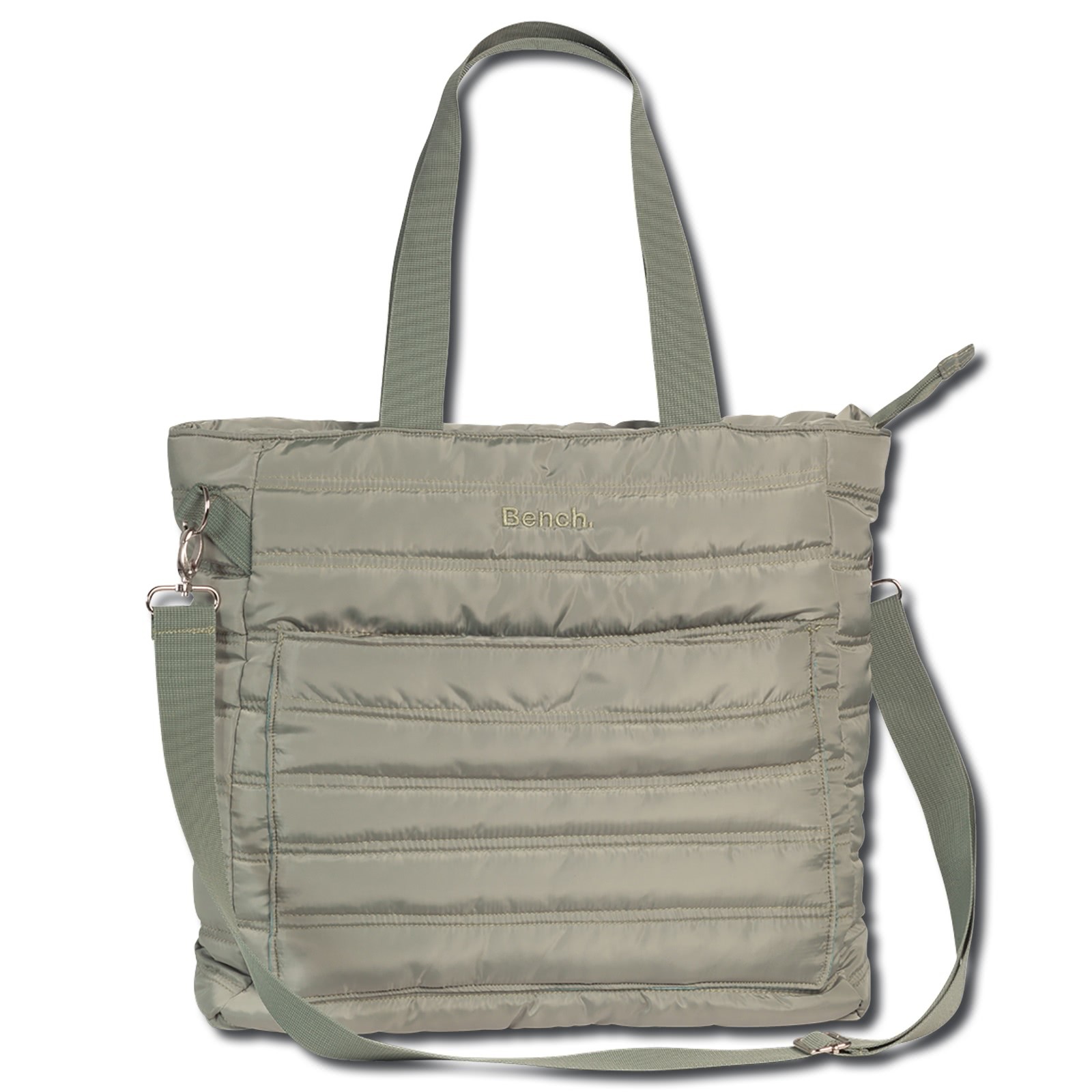 Bench Shopper Polyester Schultertasche grau-grün OTI306K