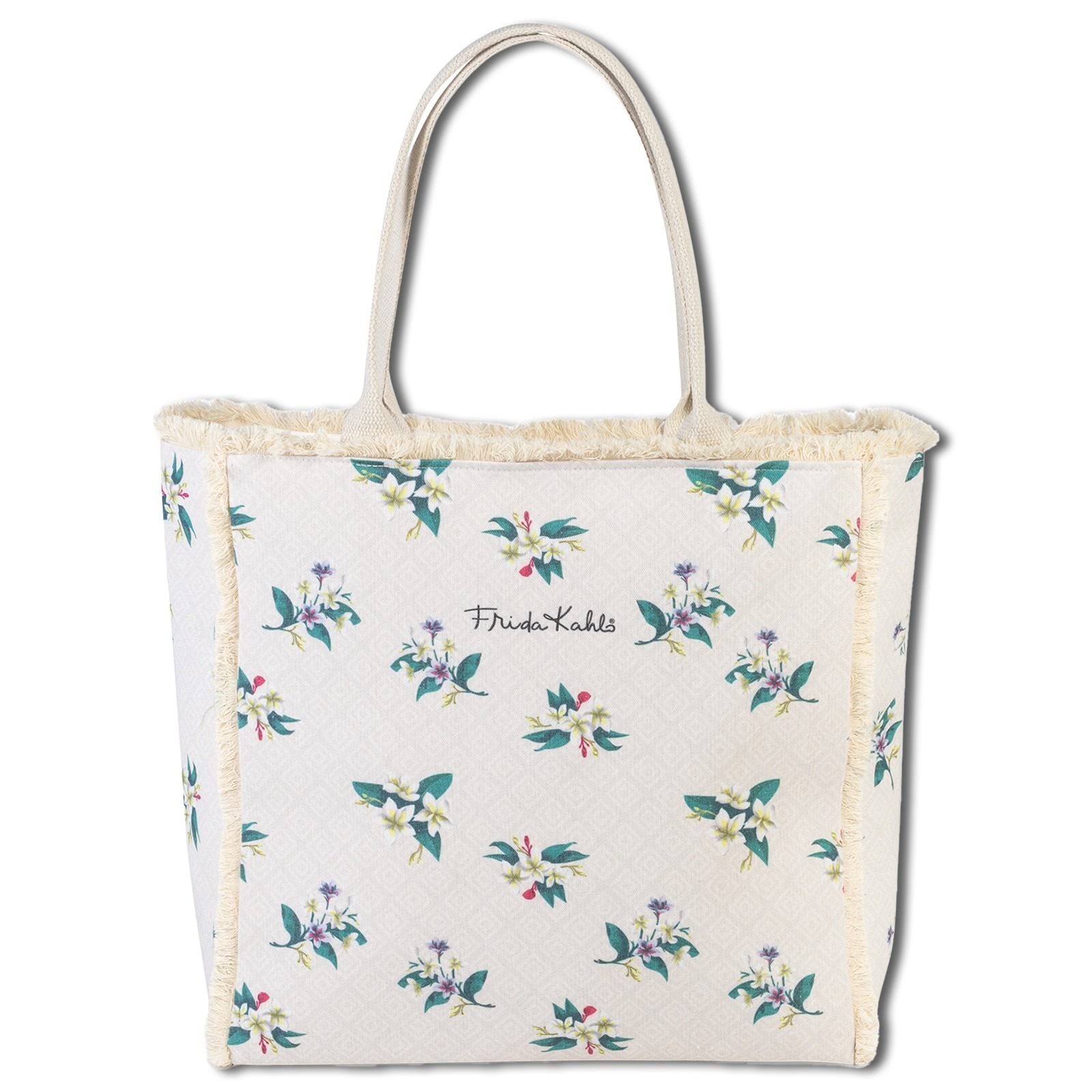 Frida Kahlo Damen Henkeltasche Canvas Tasche natur, dunkelgrün OTI800I