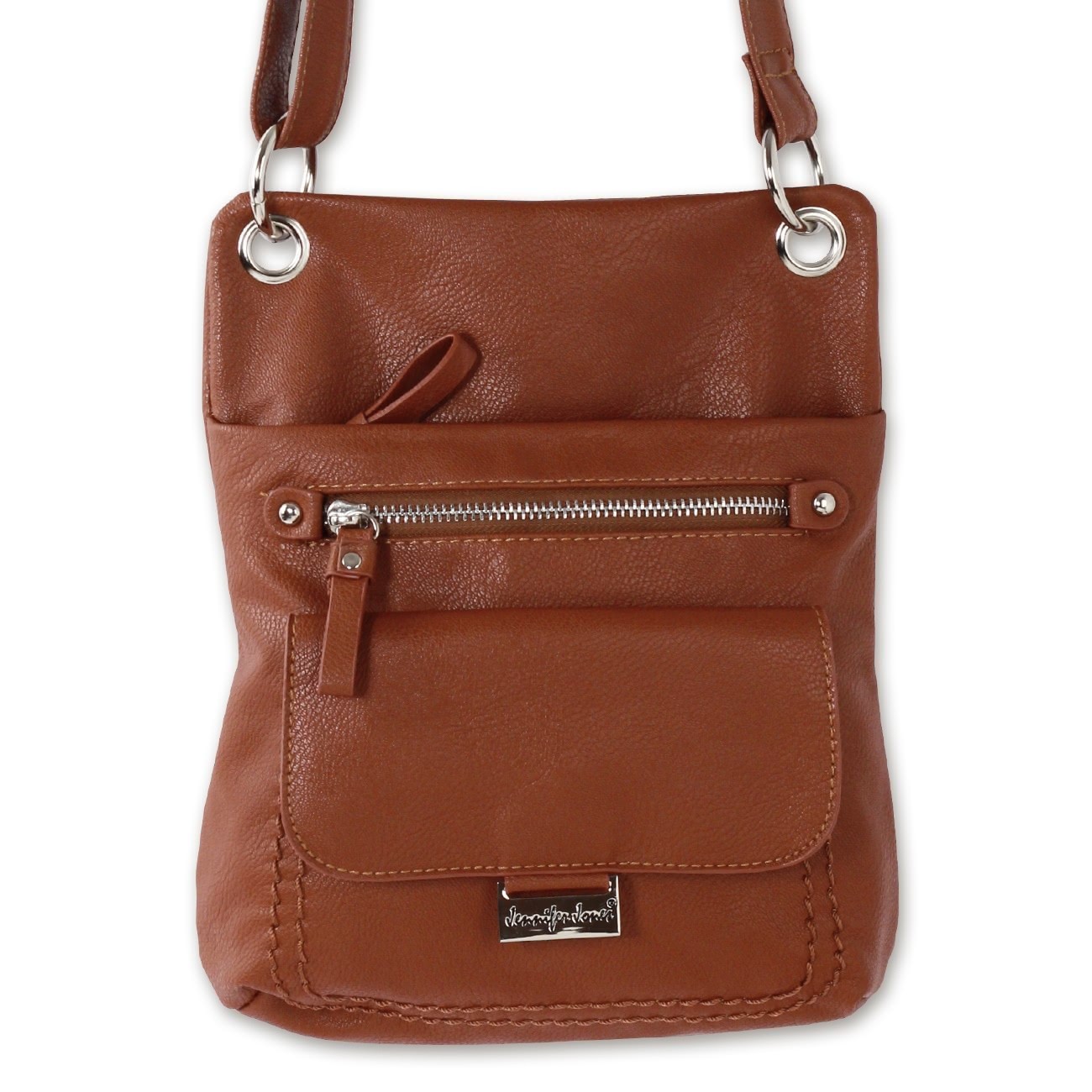 Jennifer Jones Kunstleder braun Handtasche OTJ125C