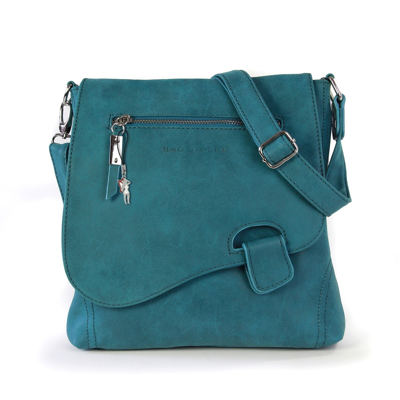 Bag Street Kunstleder blau Damenhandtasche OTJ128B