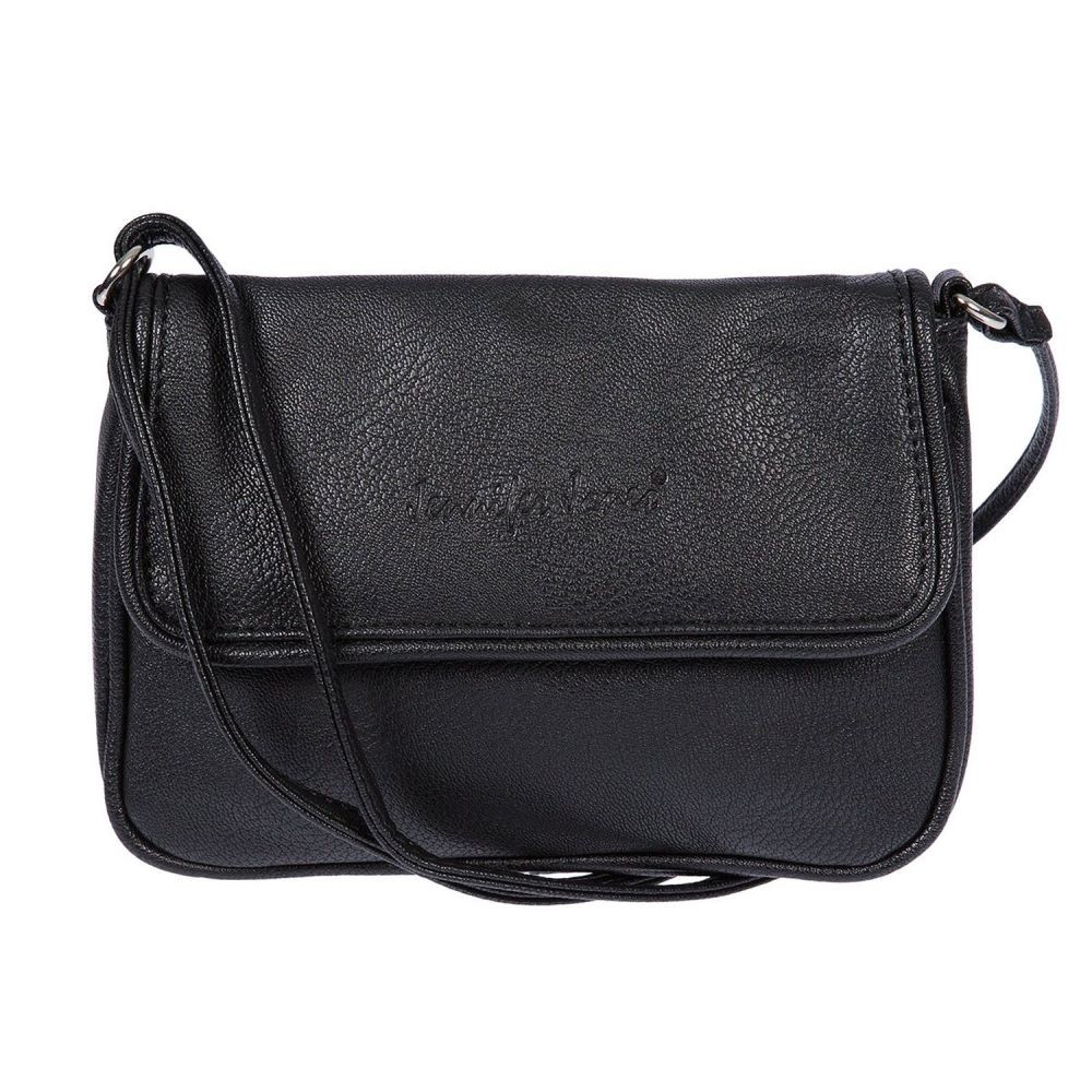 Abendtasche, Kunstleder schwarz Damentasche Jennifer Jones OTJ133S