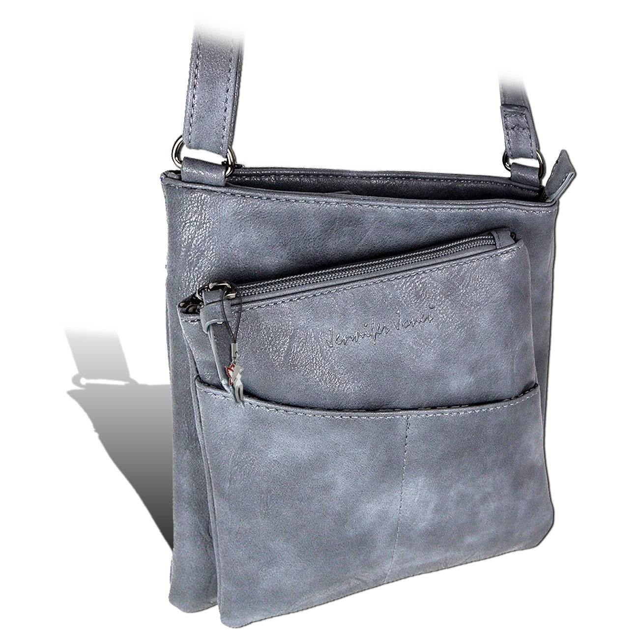 Jennifer Jones Umhängetasche Abendtasche blau Damen Schultertasche OTJ141B