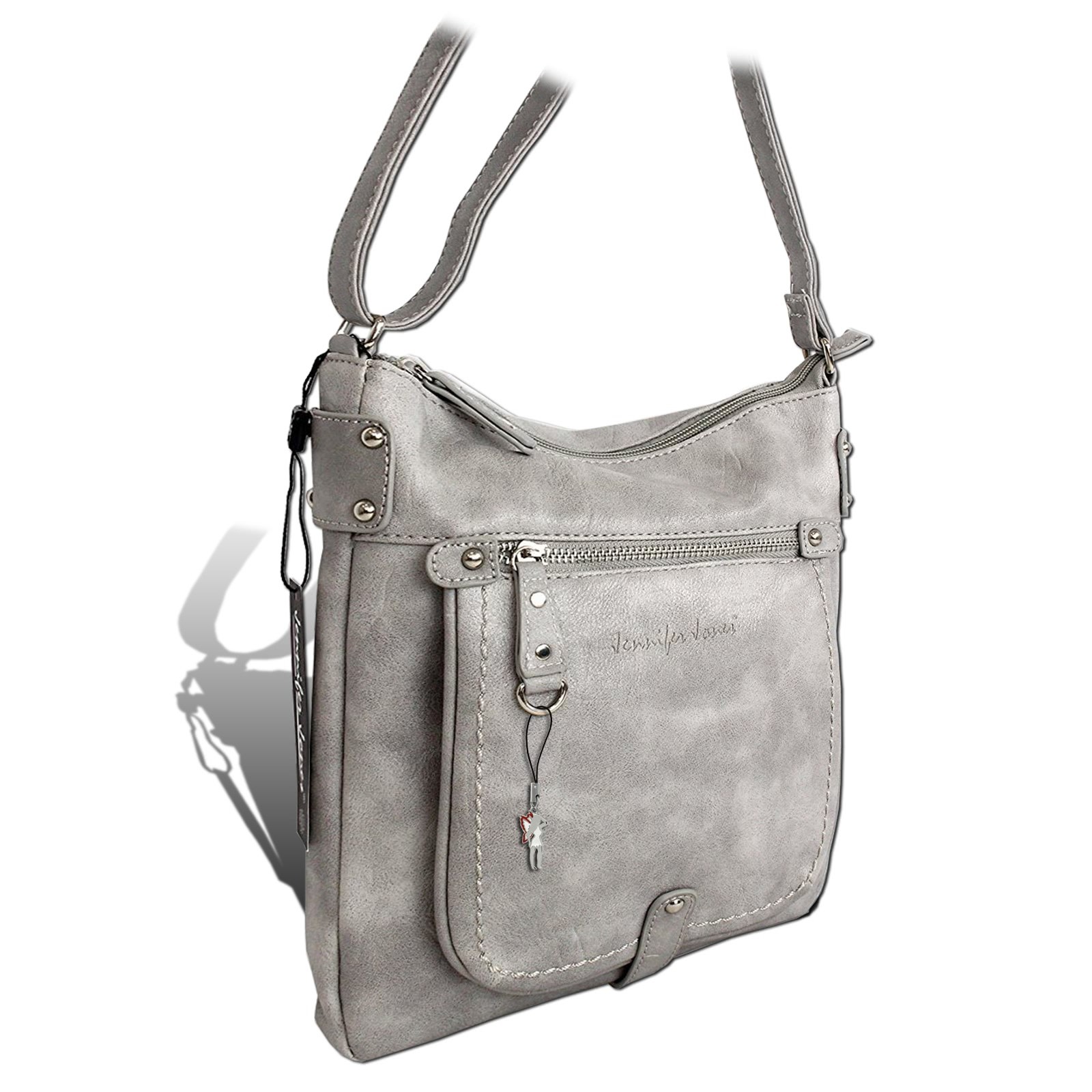 Jennifer Jones hellgrau Damen Handtasche OTJ142L