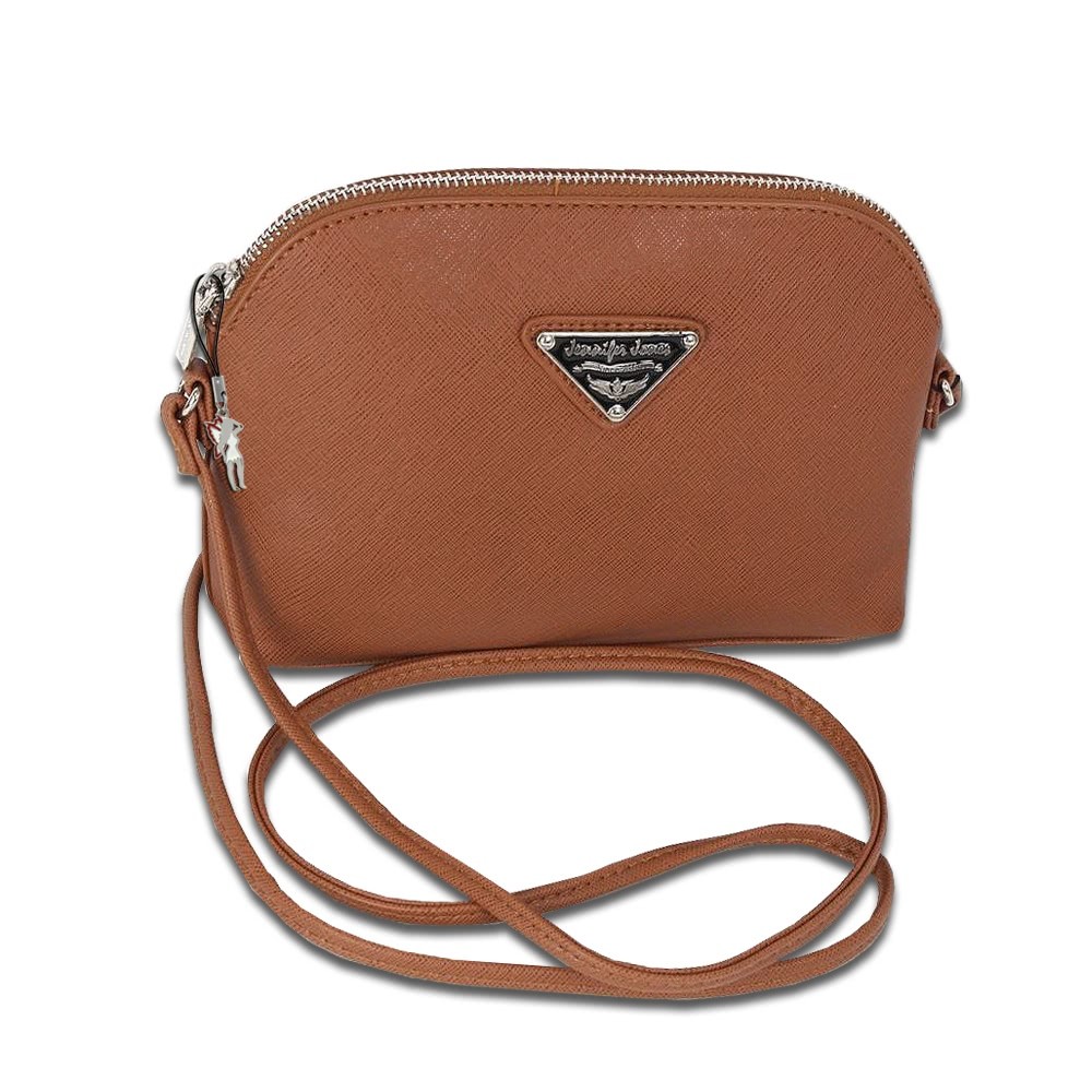 Jennifer Jones Abendtasche Kunstleder cognac Handtasche OTJ144C