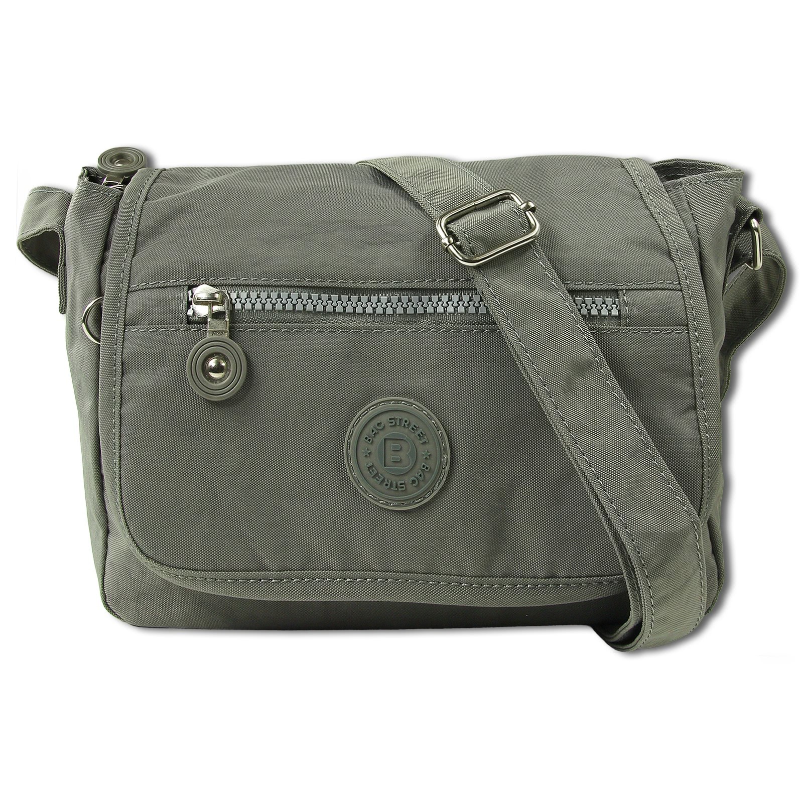 Bag Street Nylon Umhängetasche grau Damen Tasche OTJ201K