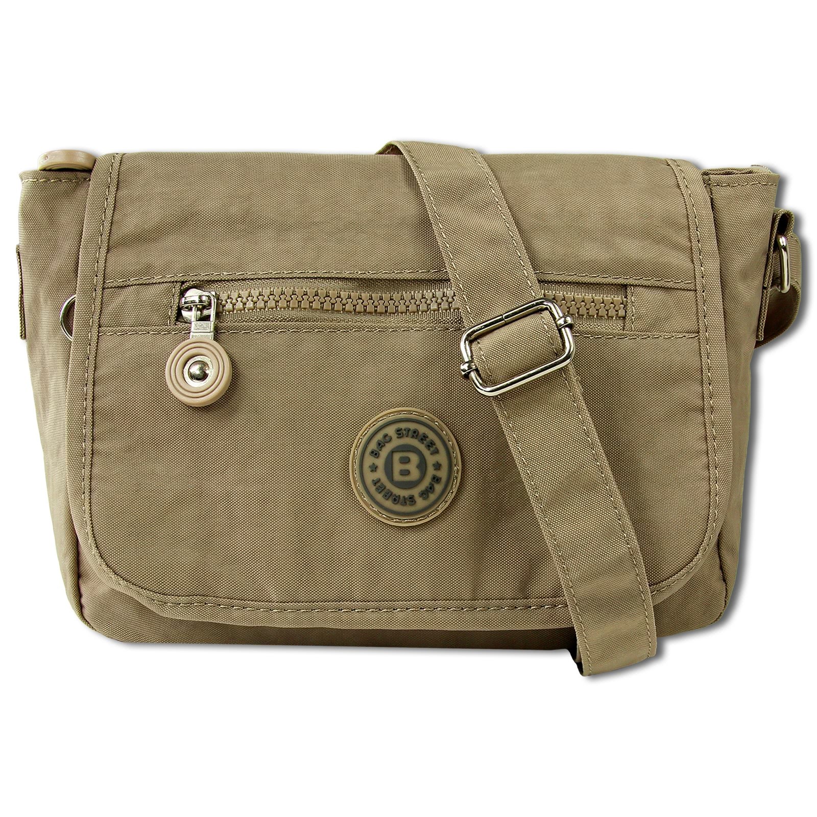 Bag Street Nylon Umhängetasche stone Damen Tasche OTJ201L
