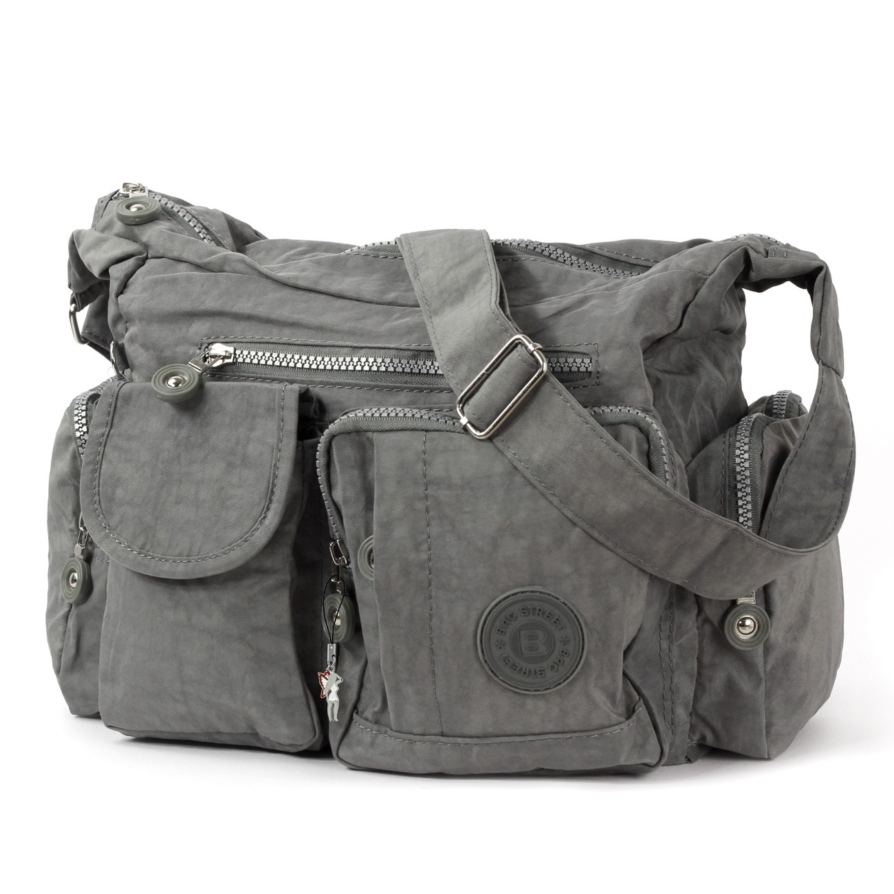 Bag Street Nylon grau Modische Crossover OTJ205K