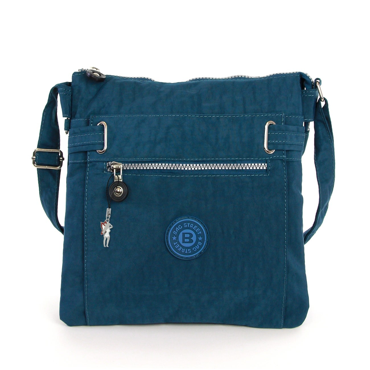 Damen blau Nylon Bag Street Handtasche OTJ207T