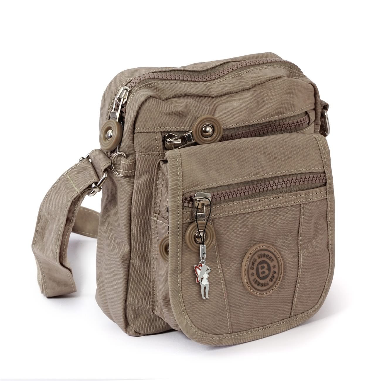Bag Street Nylon grau, braun Crossover OTJ215L