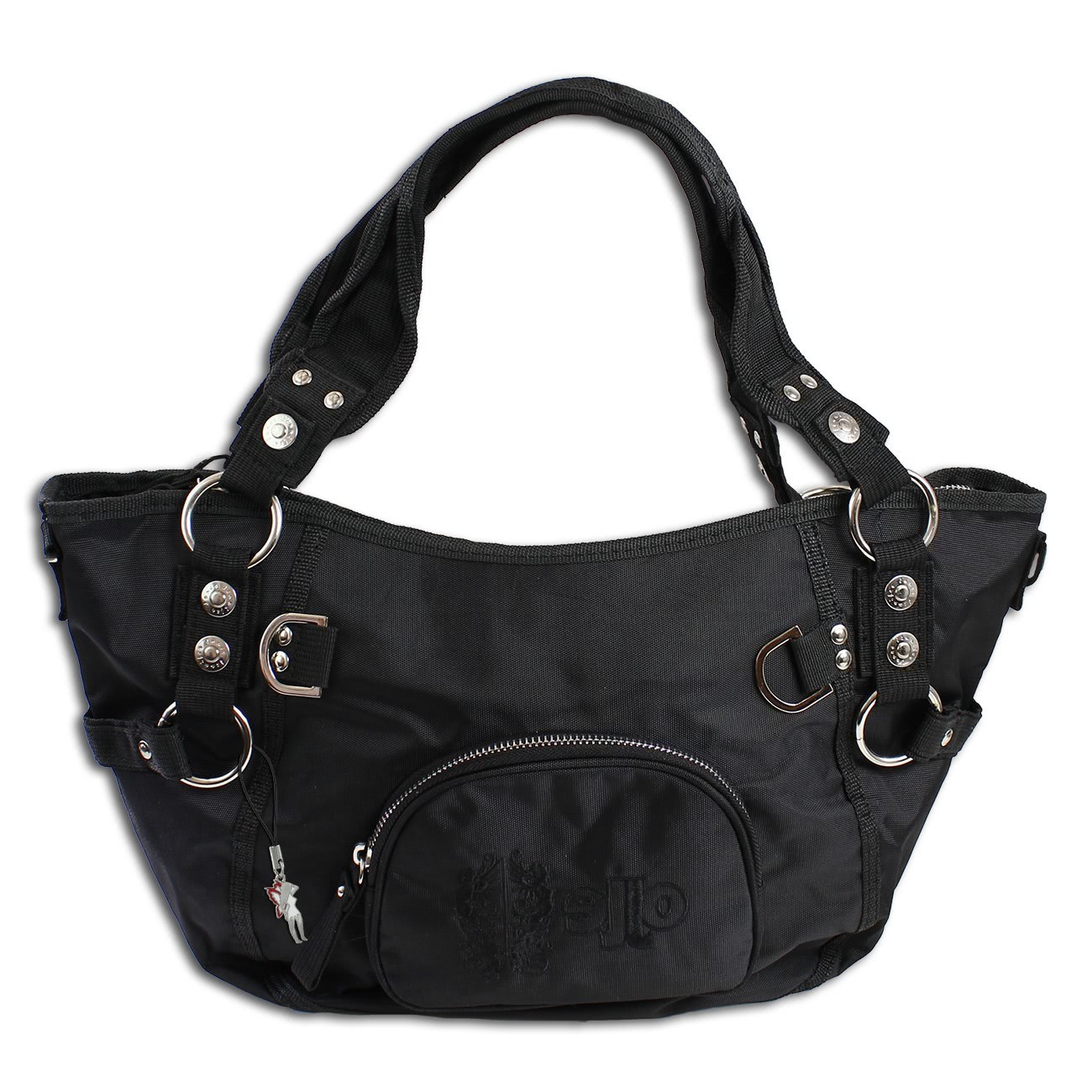 Jennifer Jones Nylon schwarz Henkeltasche Handtasche OTJ216S