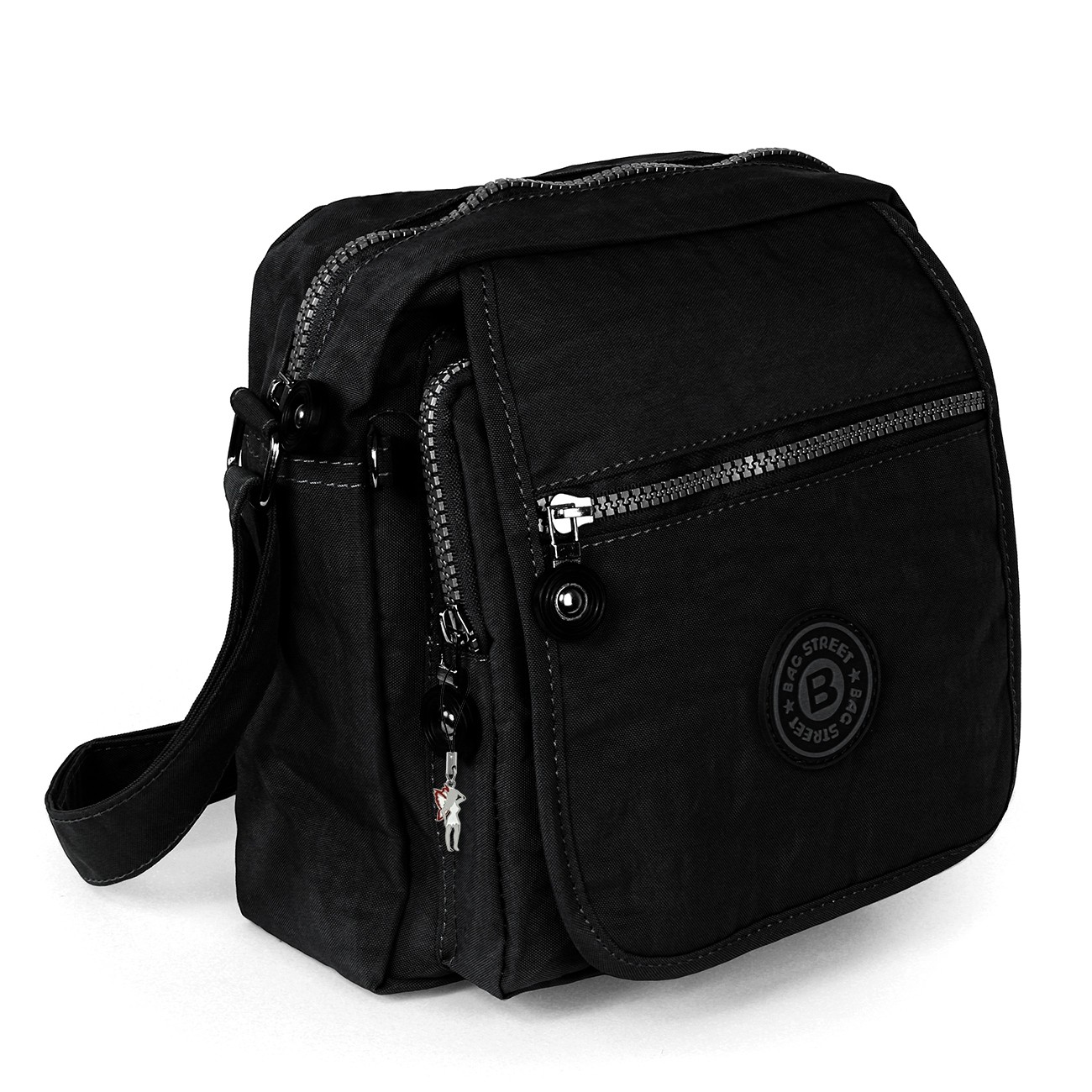 Nylon schwarz Crossbody Bag Street OTJ218S