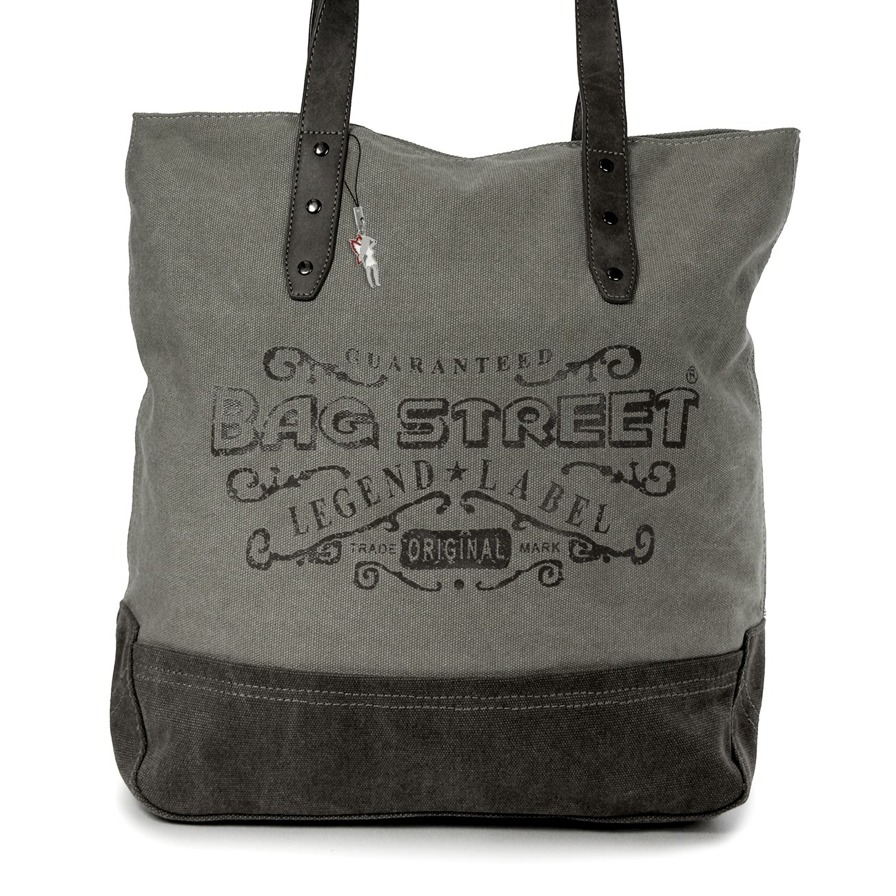 Beuteltasche Canvas grau Hobo Bag Schultertasche Bag Street OTJ219K