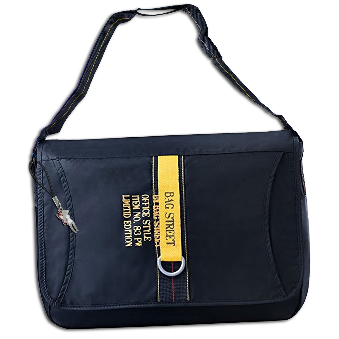 Bag Street Umhängetasche Synthetik navyblau Sportliche Überschlagtasche OTJ228B