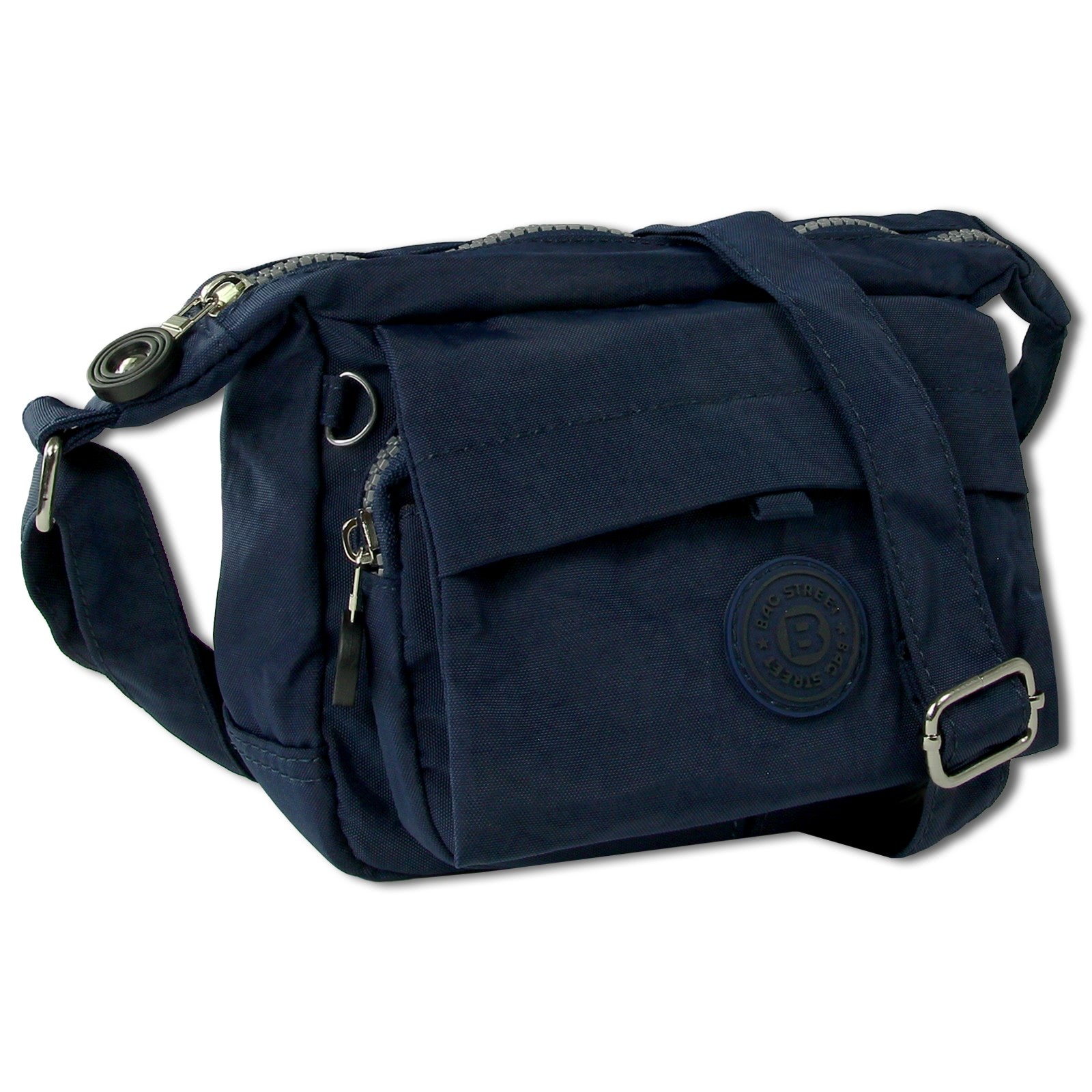Handtasche Abendtasche Nylon navy Damen crossover Tasche Bag Street OTJ232B
