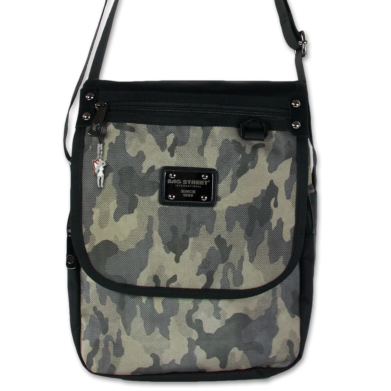 Umhängetasche Polyester schwarz army crossover Schultertasche Bag Street OTJ257F