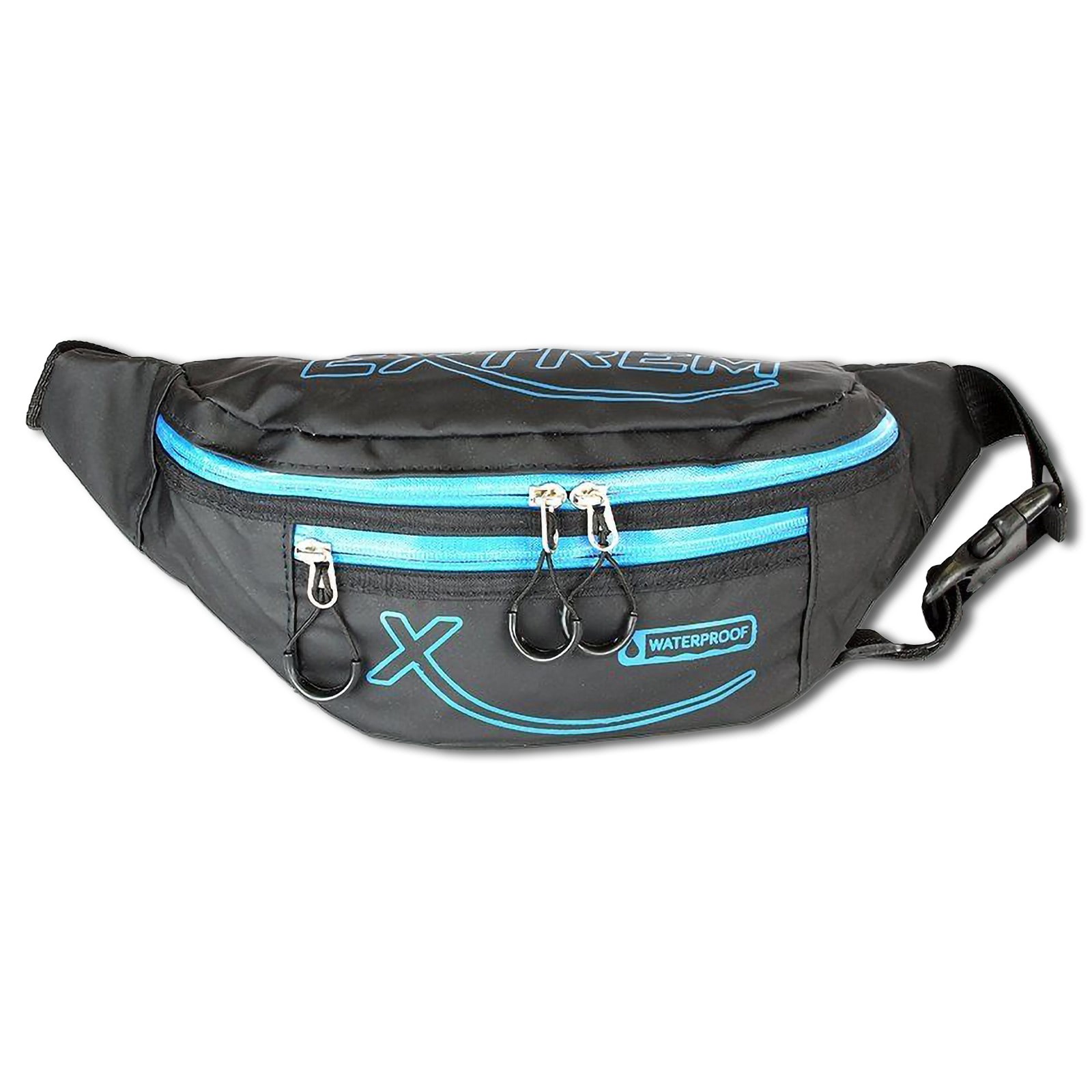 Gürteltasche Synthetik schwarz blau Bauchtasche Hüfttasche Bag Street OTJ509B
