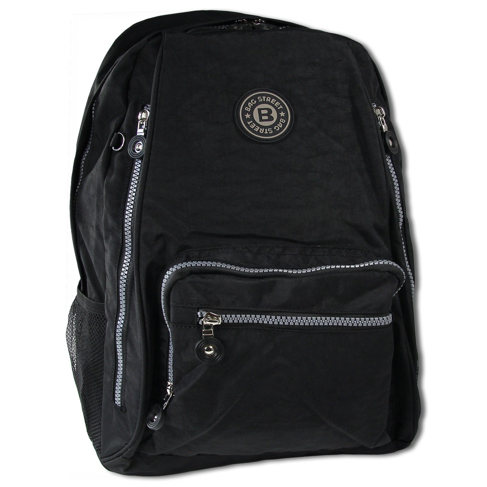 Bag Street Rucksack Nylon schwarz Rucksacktasche OTJ613S