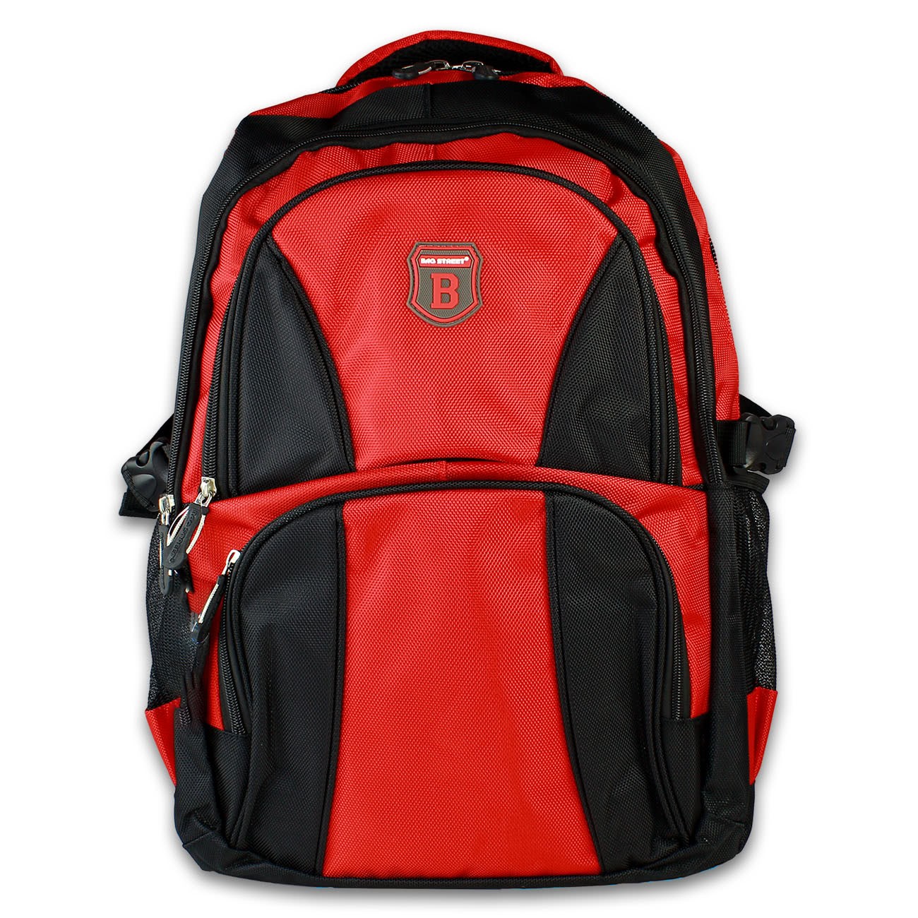 Bag Street Rucksack Nylon schwarz/rot Freizeit - Sportrucksack OTJ6530R