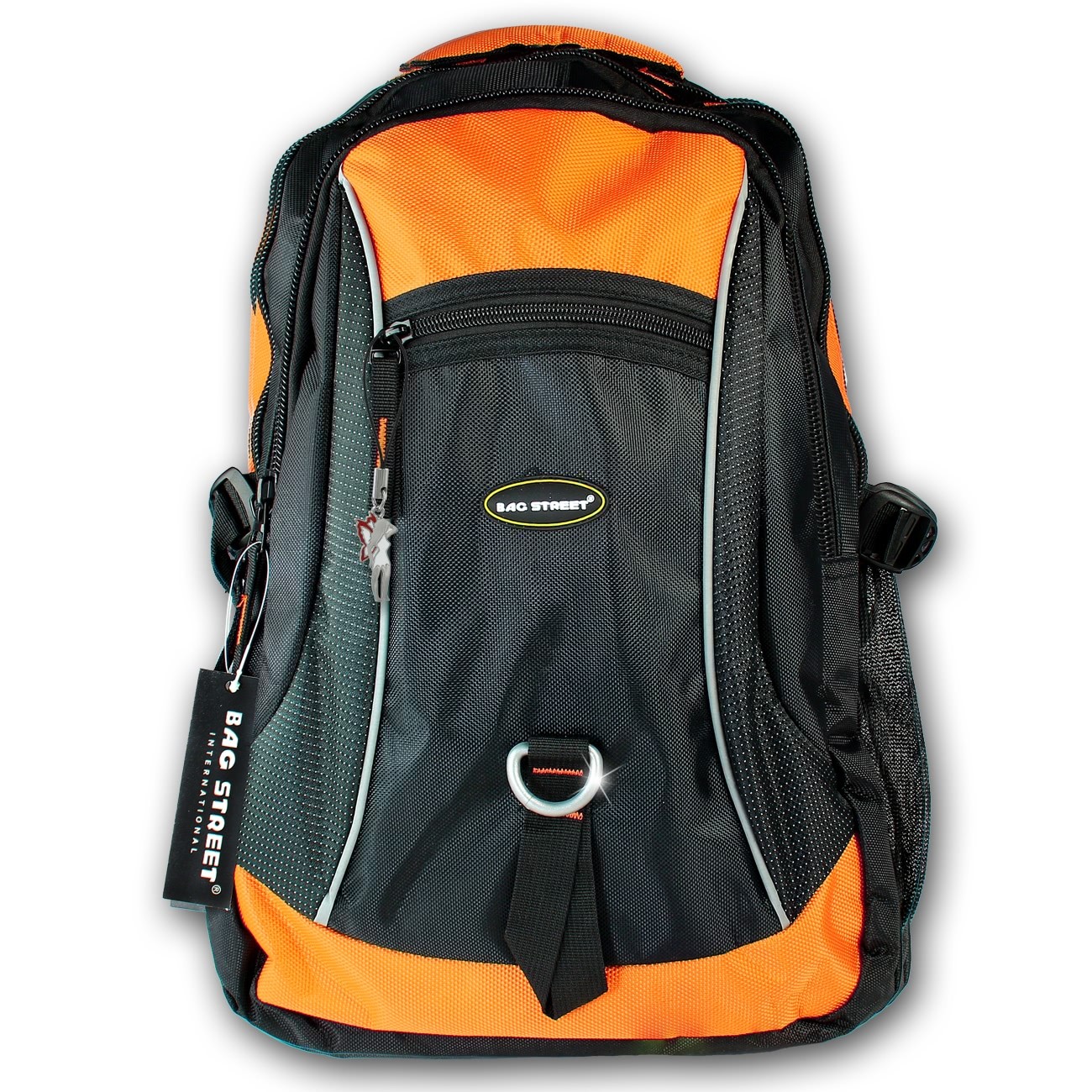 Bag Street Rucksack Nylon schwarz/gelb Freizeit - Sportrucksack OTJ6540Y