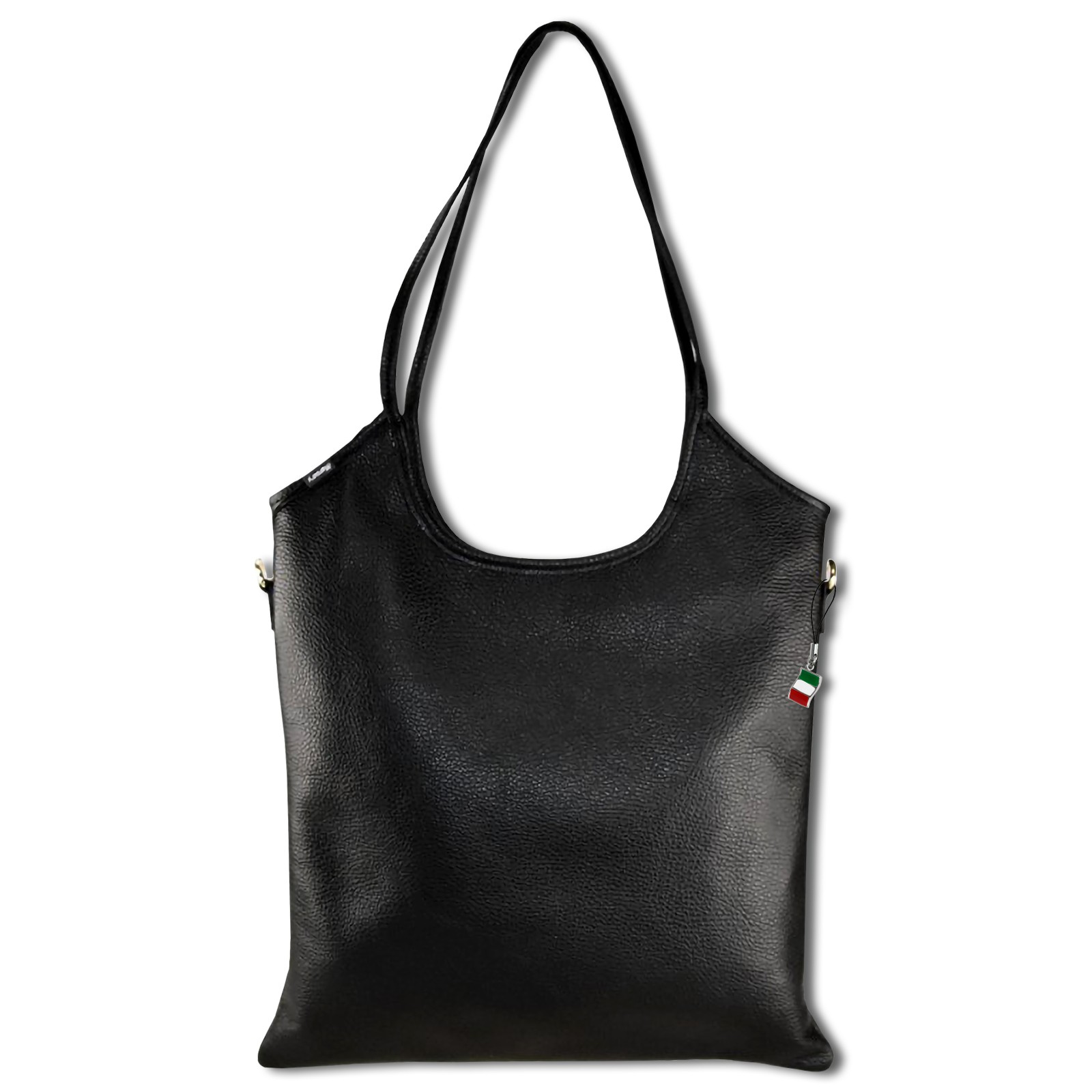 Florence Damen Umhängetasche Leder Tasche schwarz OTM112S