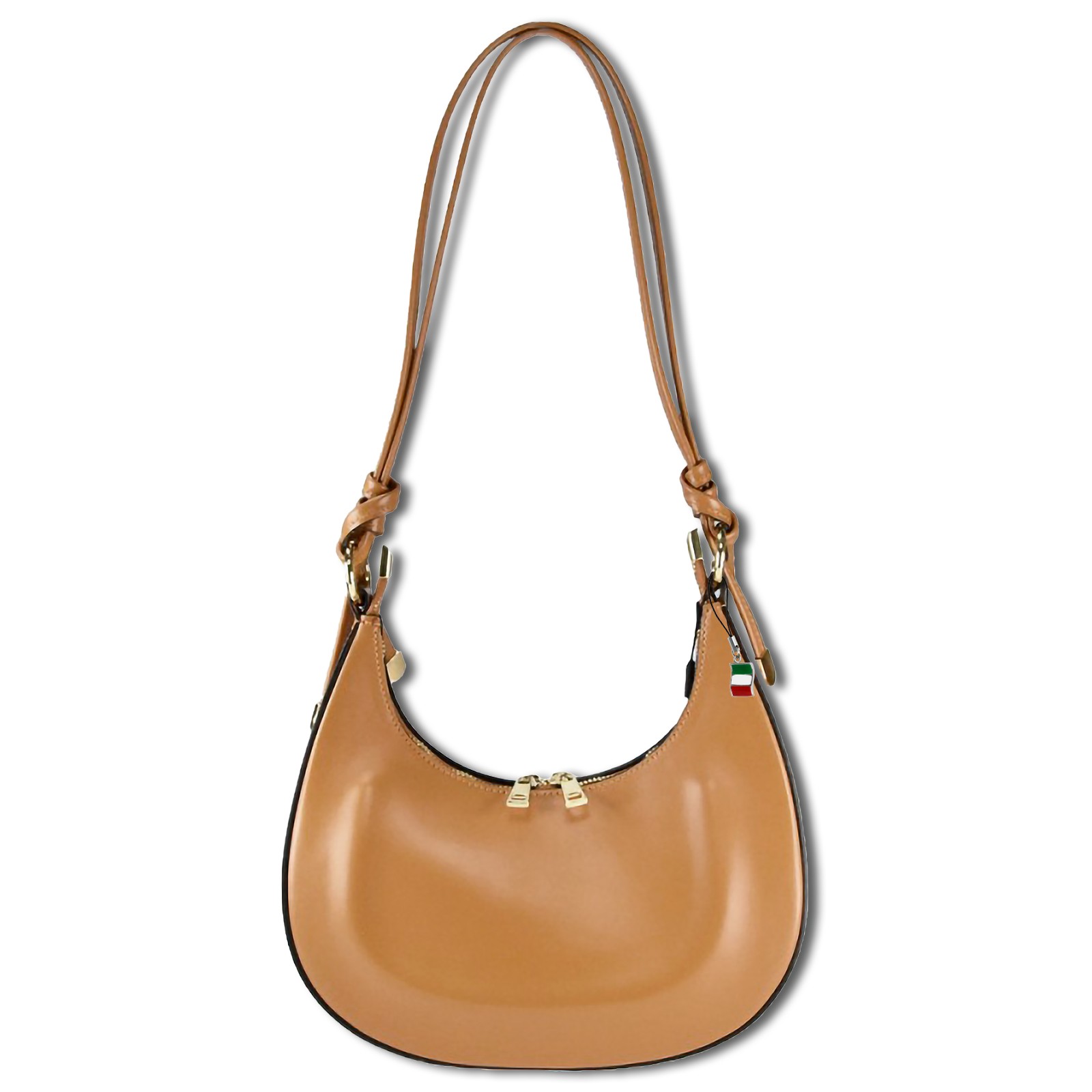 Florence Damen Umhängetasche Leder Tasche braun, taupe OTM814C