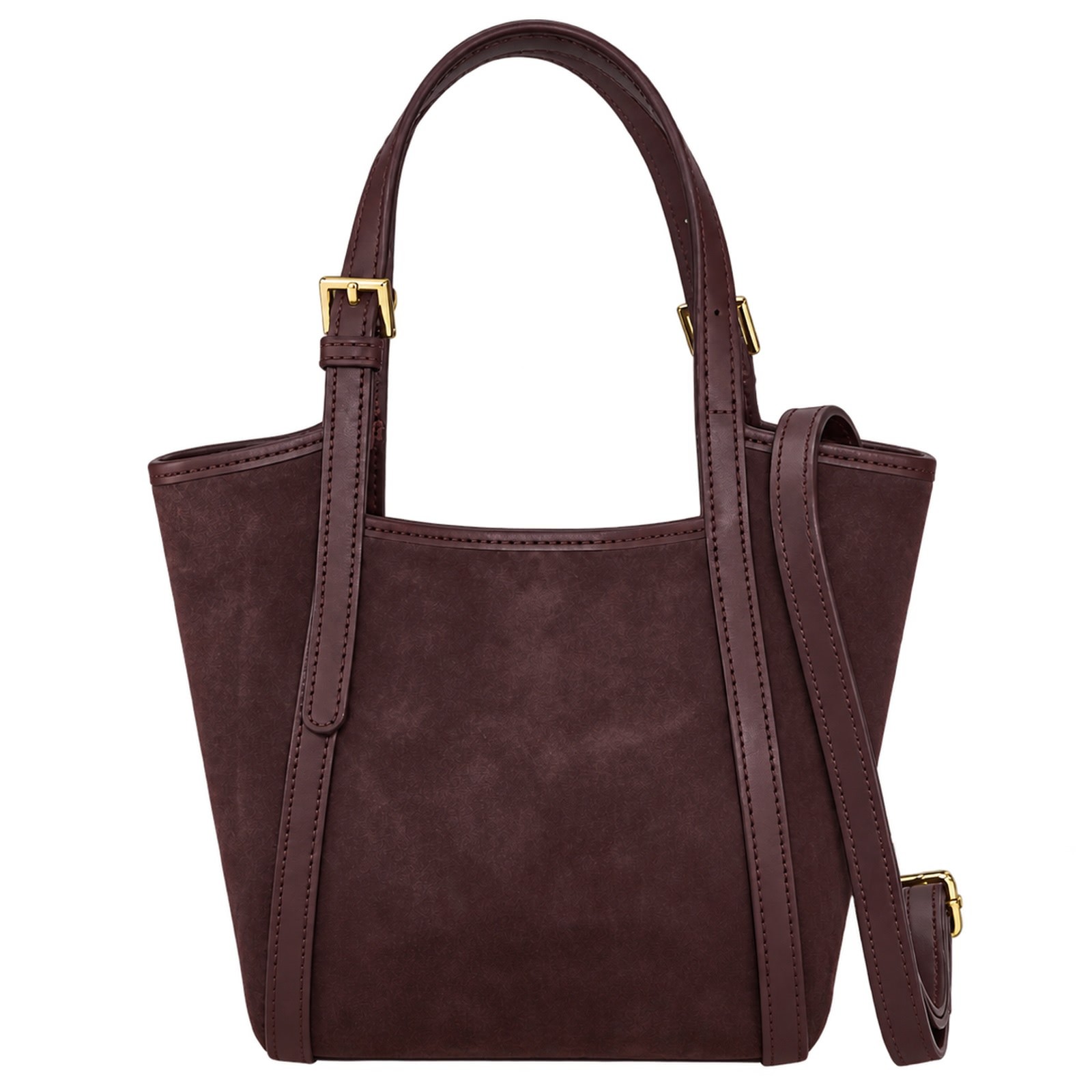 Florence Damen Schultertasche Wildleder Tasche bordeaux OTM816D5
