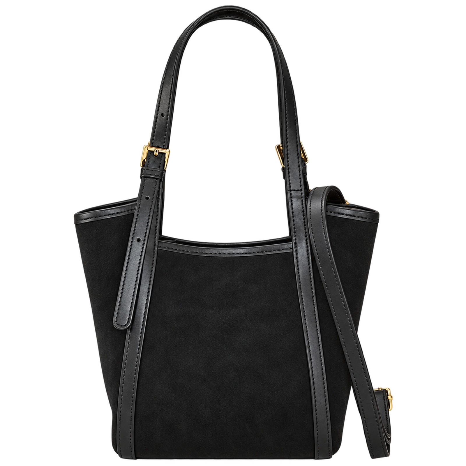 Florence Damen Schultertasche Wildleder Tasche schwarz OTM816S1