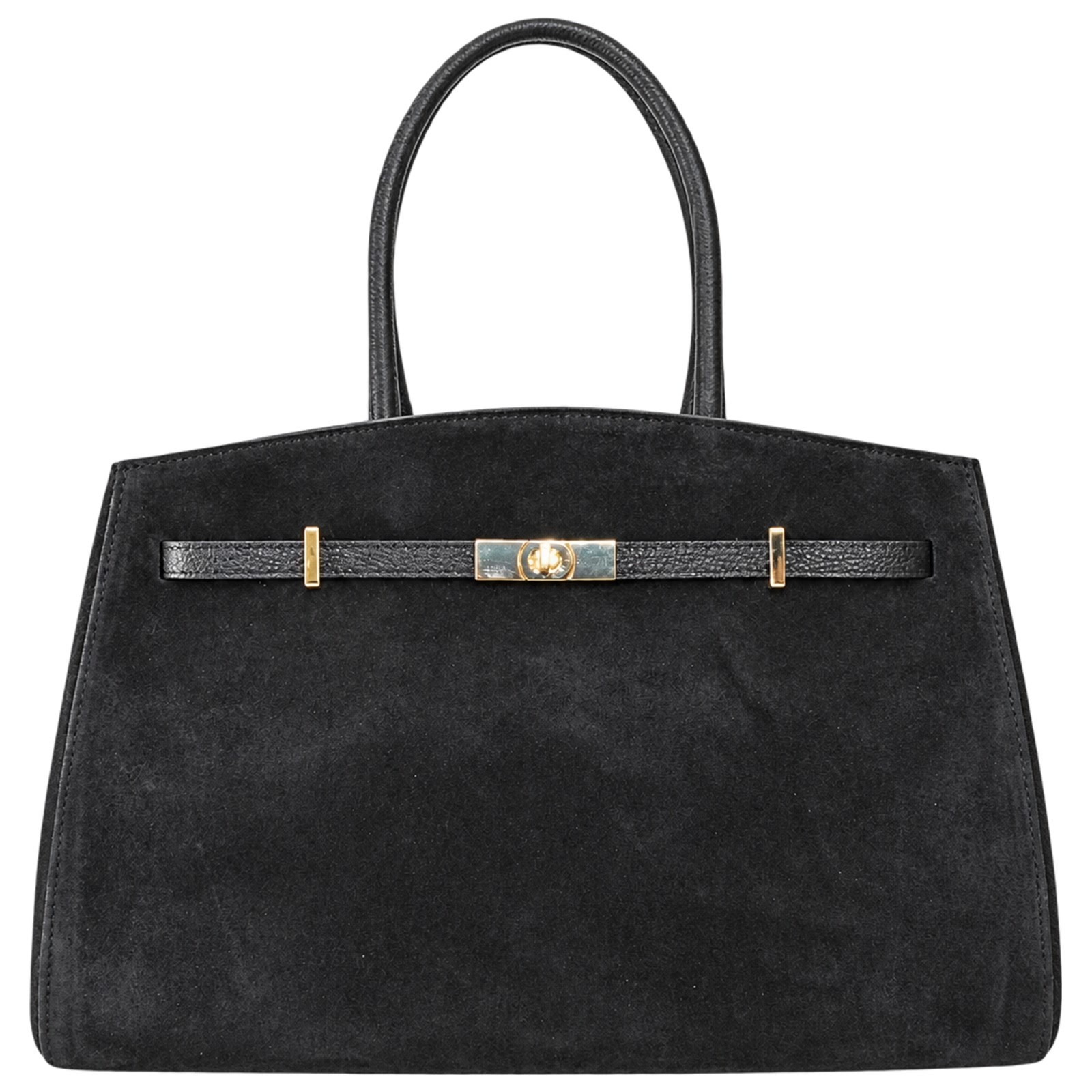 Florence Damen Schultertasche Wildleder Tasche schwarz OTM821S1