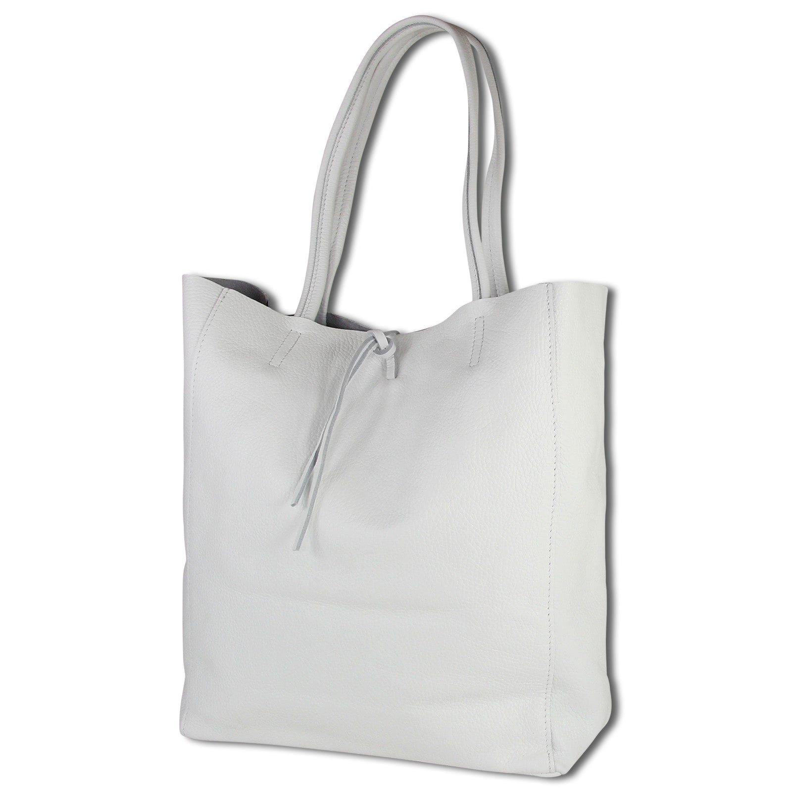 Toscanto Damen Shopper Leder Tasche weiß OTT112SW