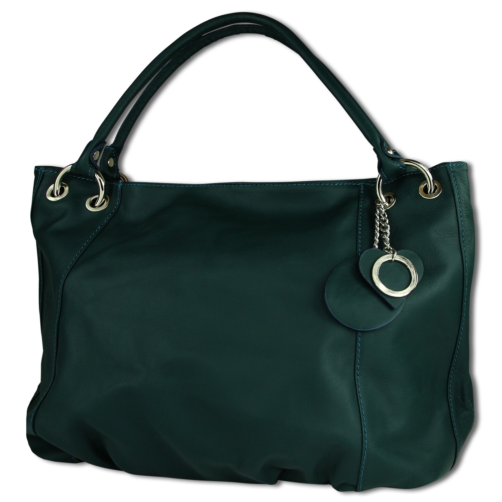 Toscanto Damen Henkeltasche Leder Tasche türkis OTT128ST